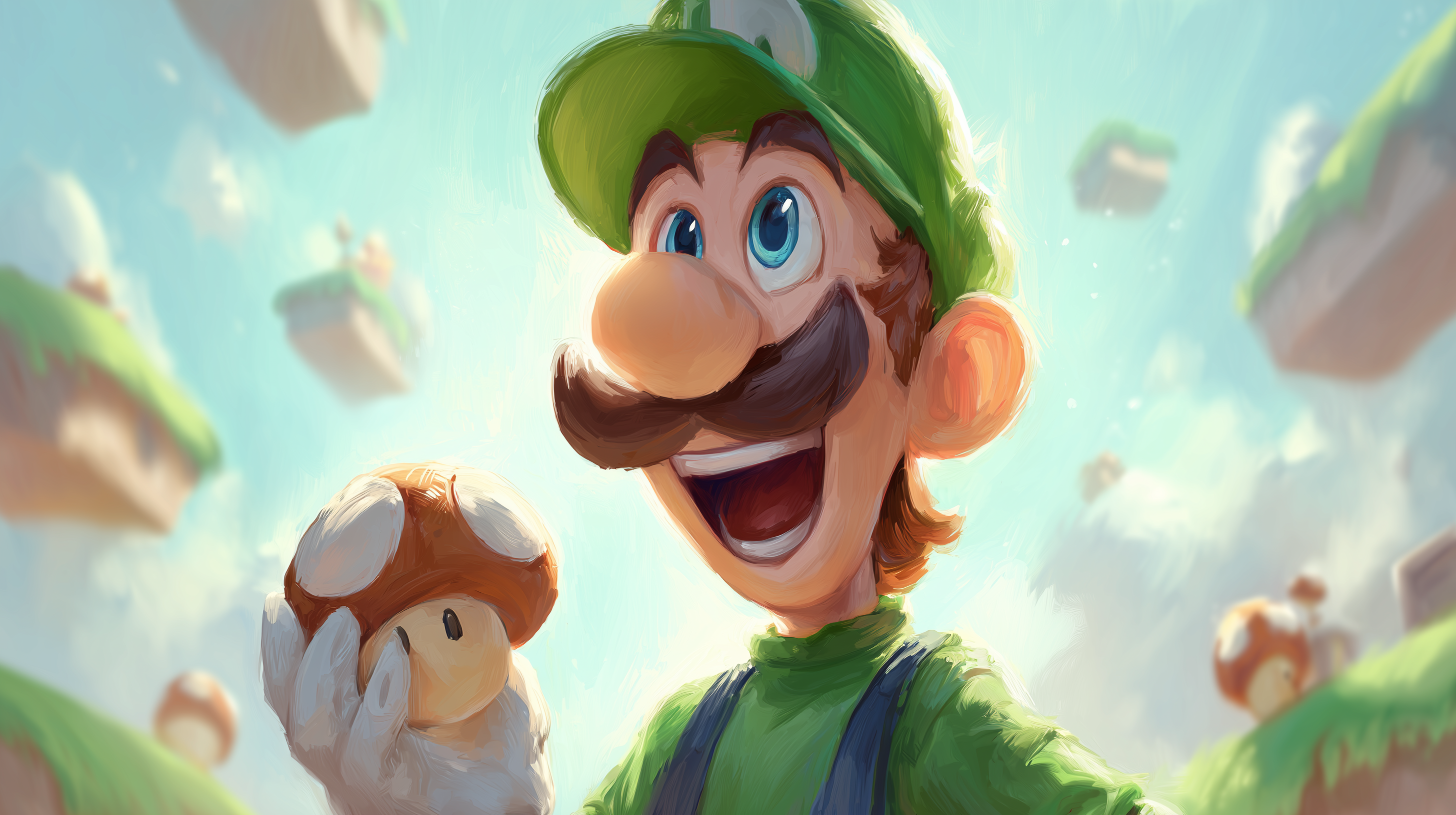 fond d'écran Luigi pc ultra hd 3840x2160 téléchargement gratuit