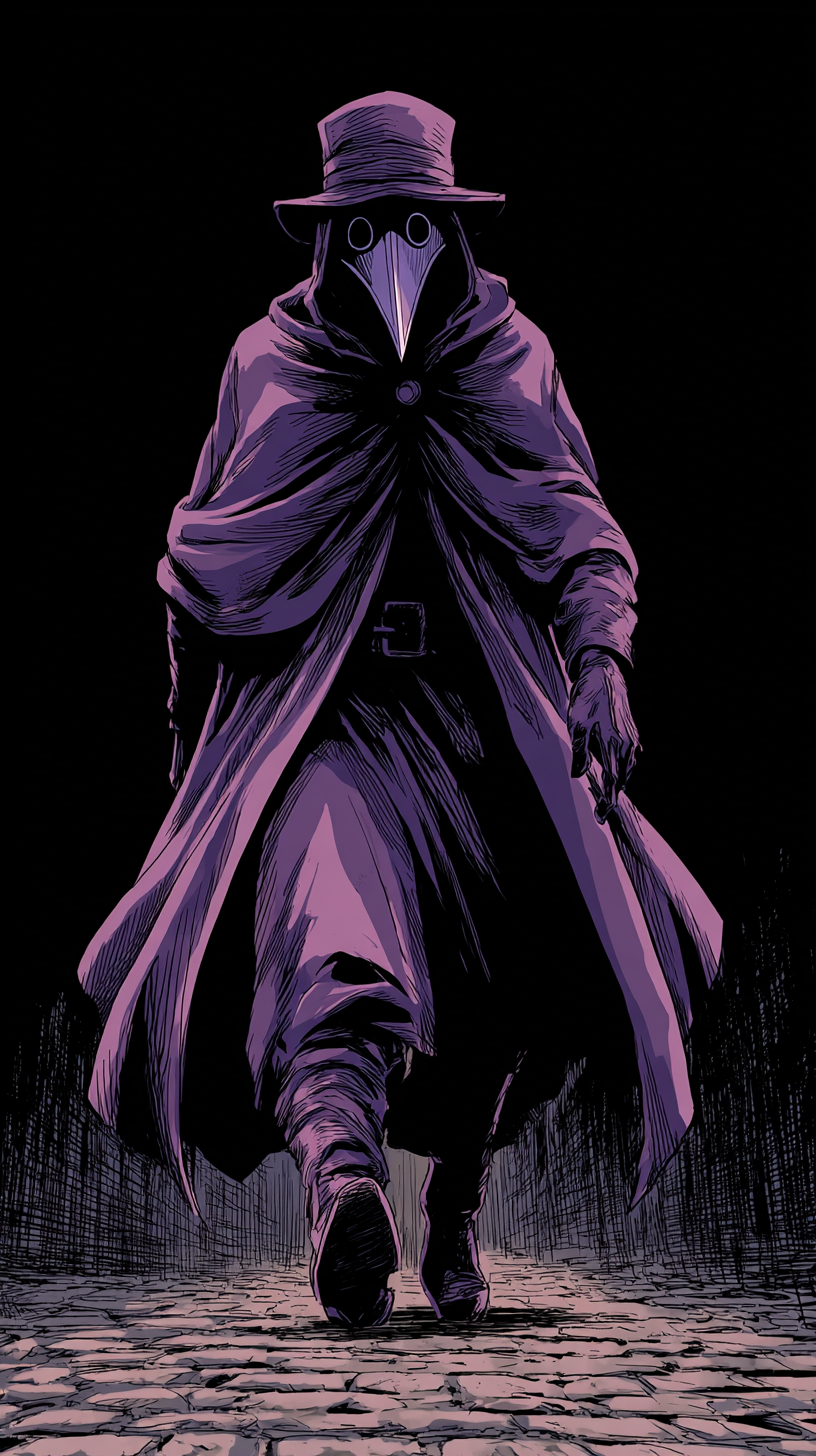 fond d'écran Plague doctor iphone 15 4k gratuit