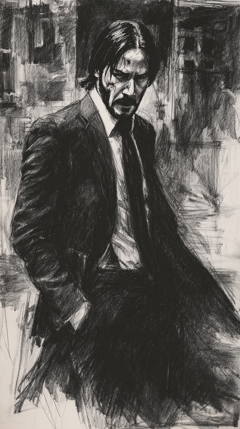 fond d'écran John Wick téléphone Asus gratuit
