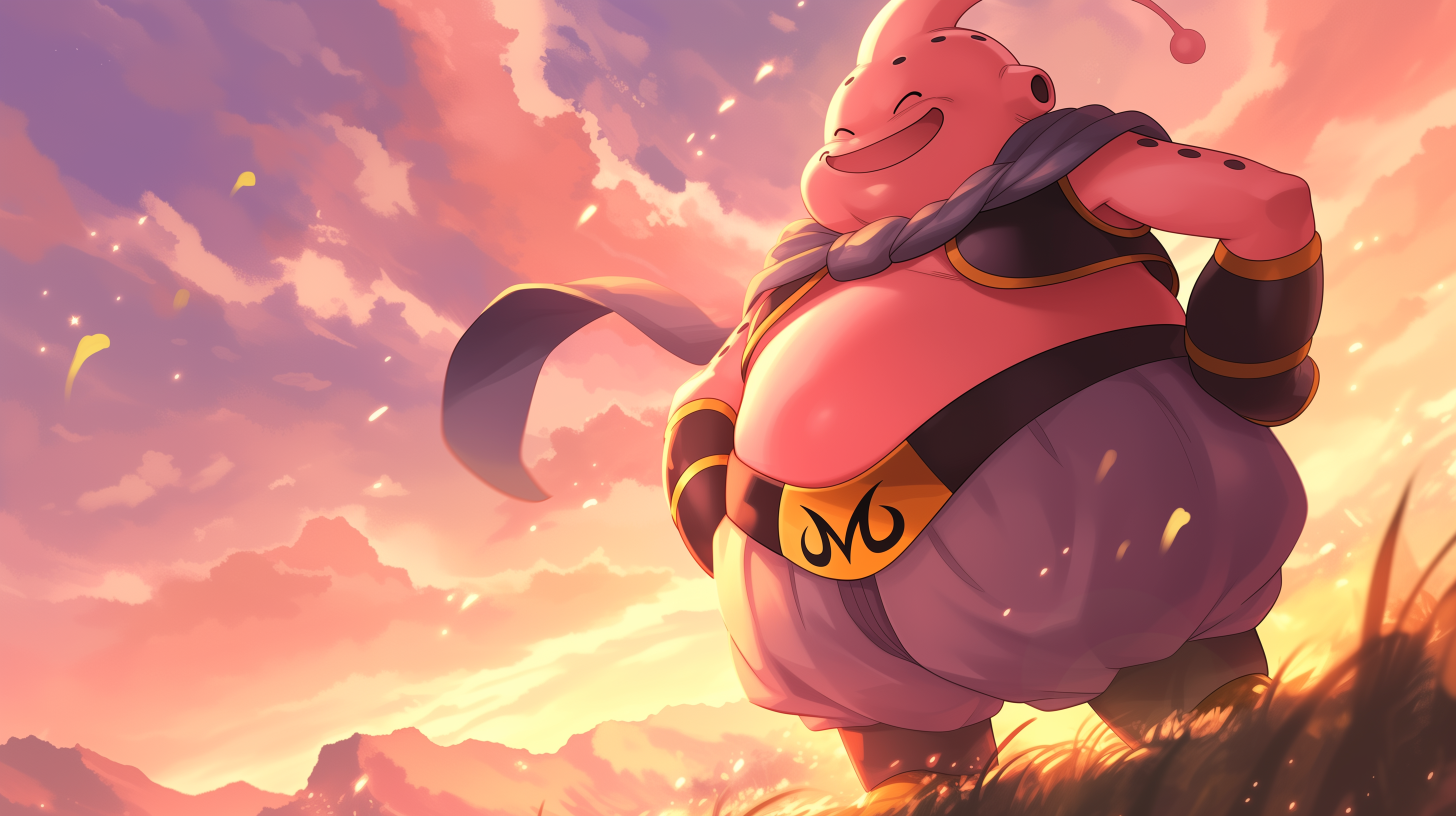 fond d'écran Majin Buu 3840 x 1080 téléchargement gratuit