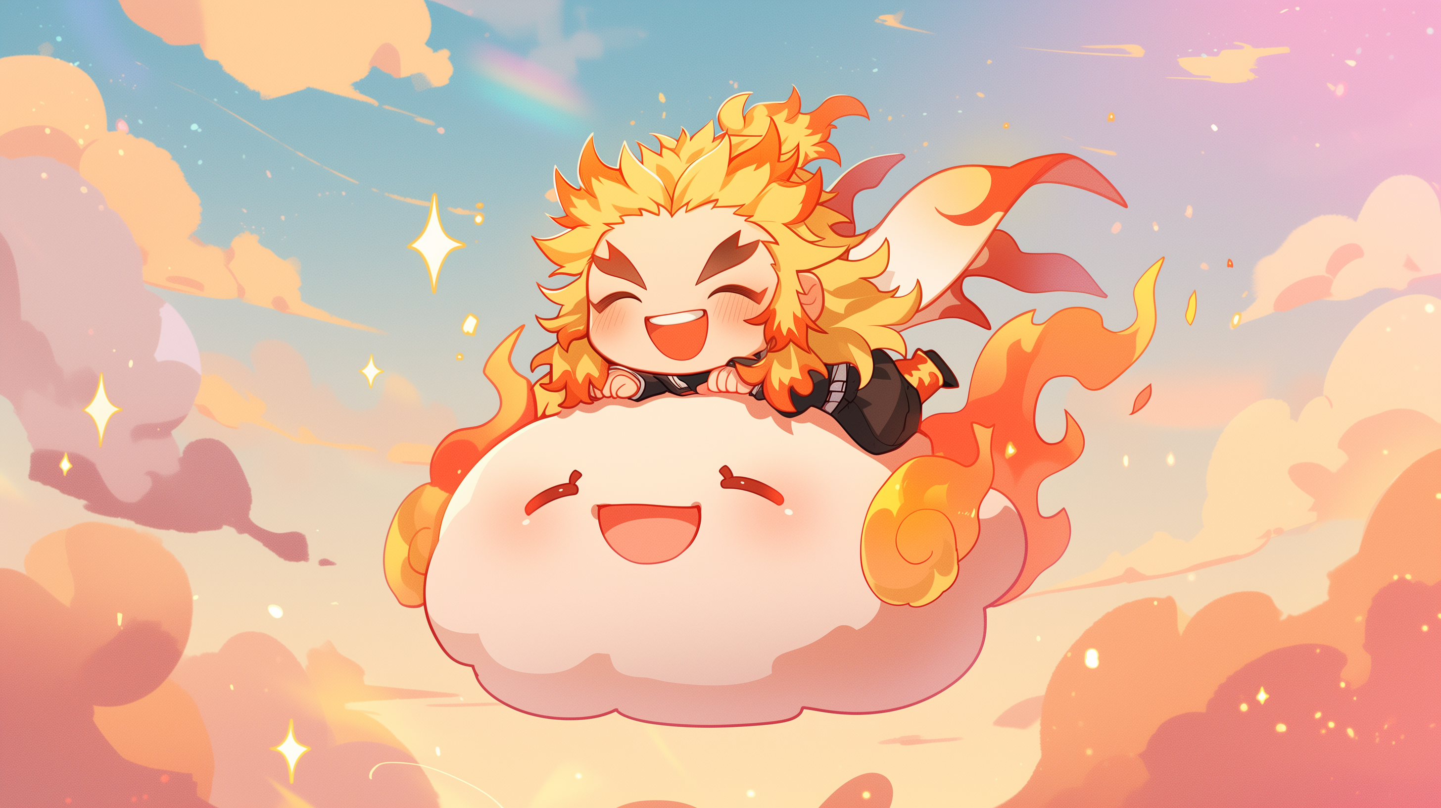 fond d'écran Rengoku Kyoujurou 2560x1440 téléchargement gratuit