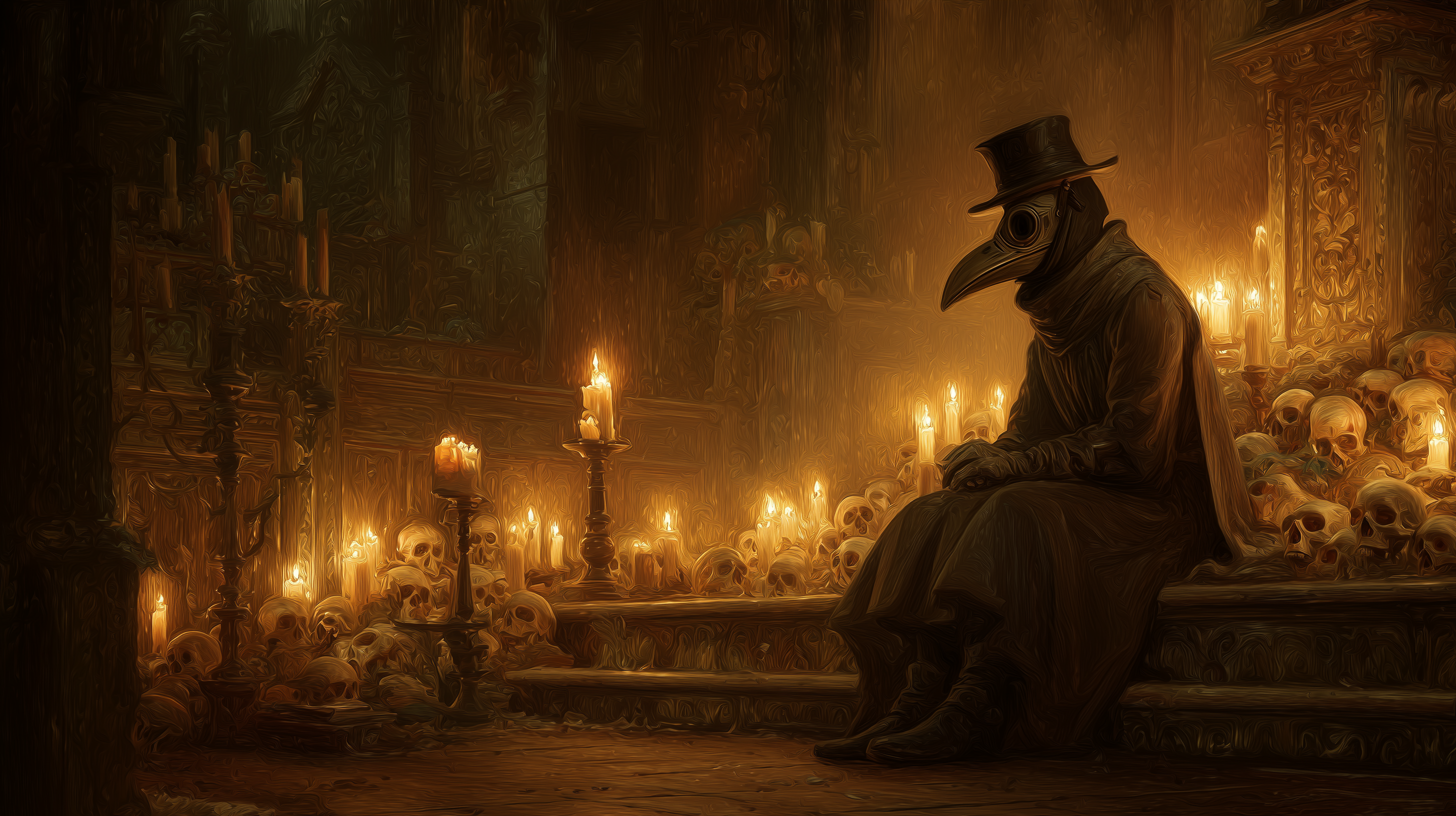 fond d'écran Plague doctor 4k windows téléchargement gratuit