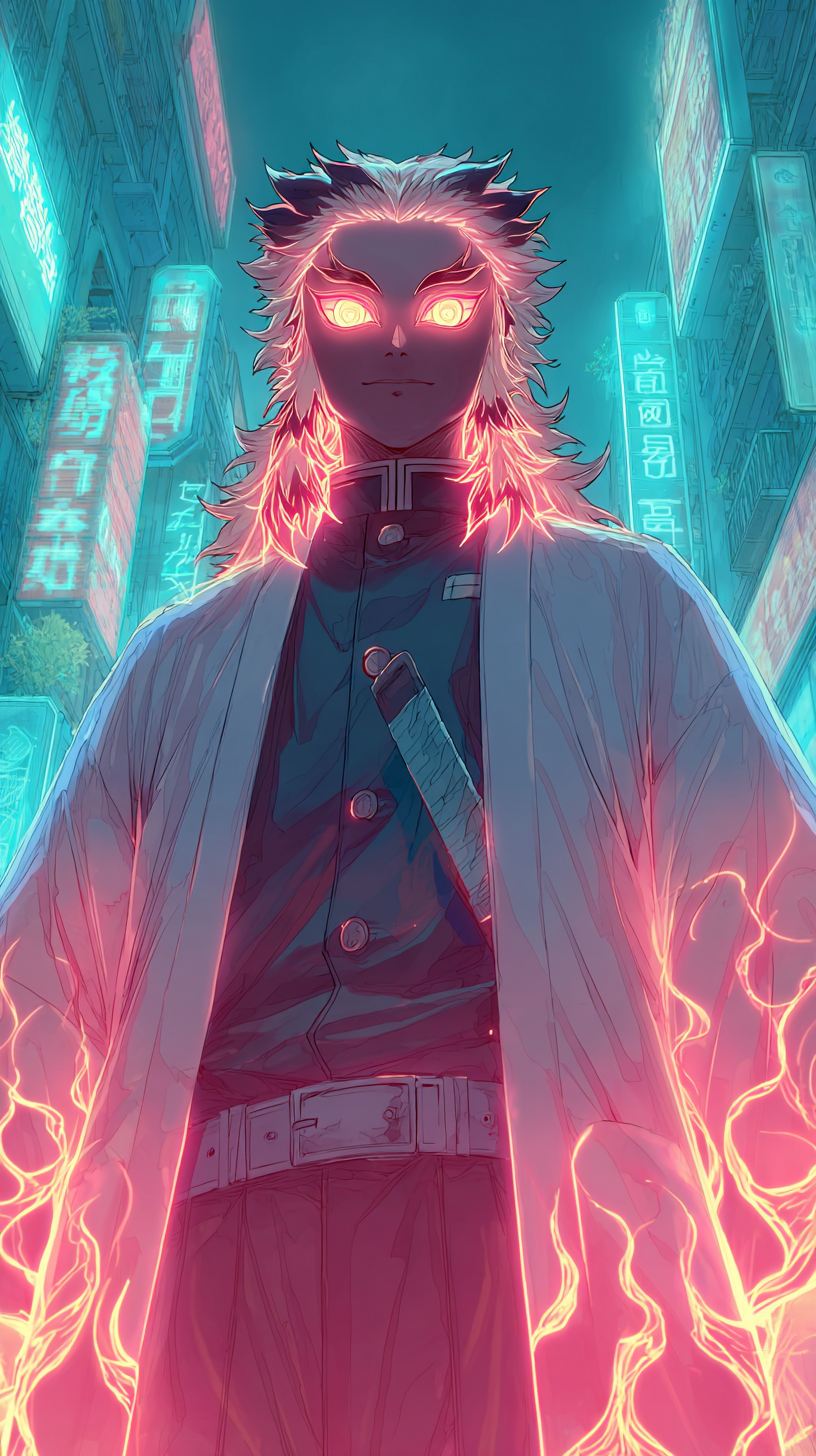fond d'écran Rengoku Kyoujurou iphone original télécharger gratuit