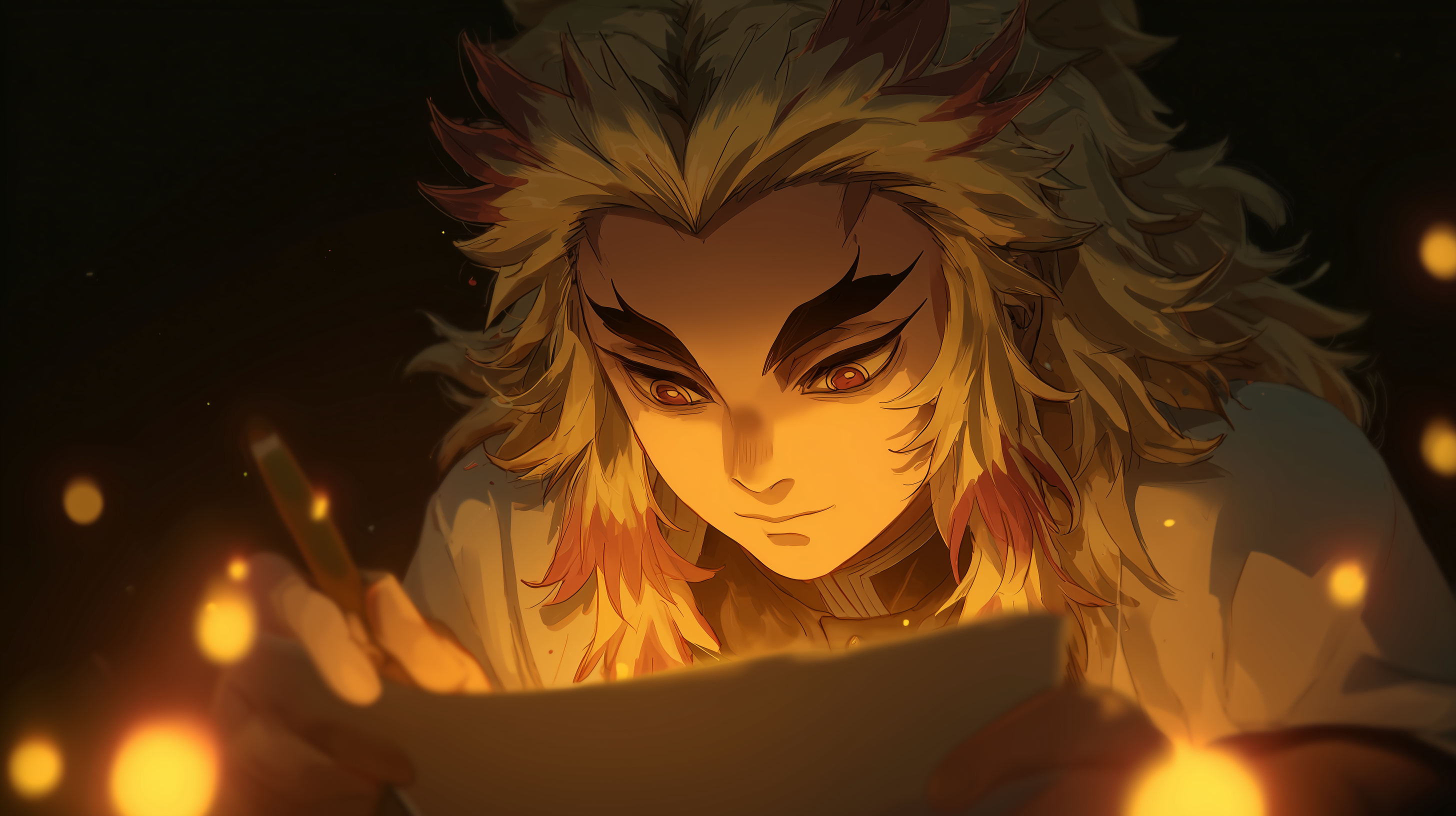 windows 10 fond d'écran Rengoku Kyoujurou téléchargement gratuit