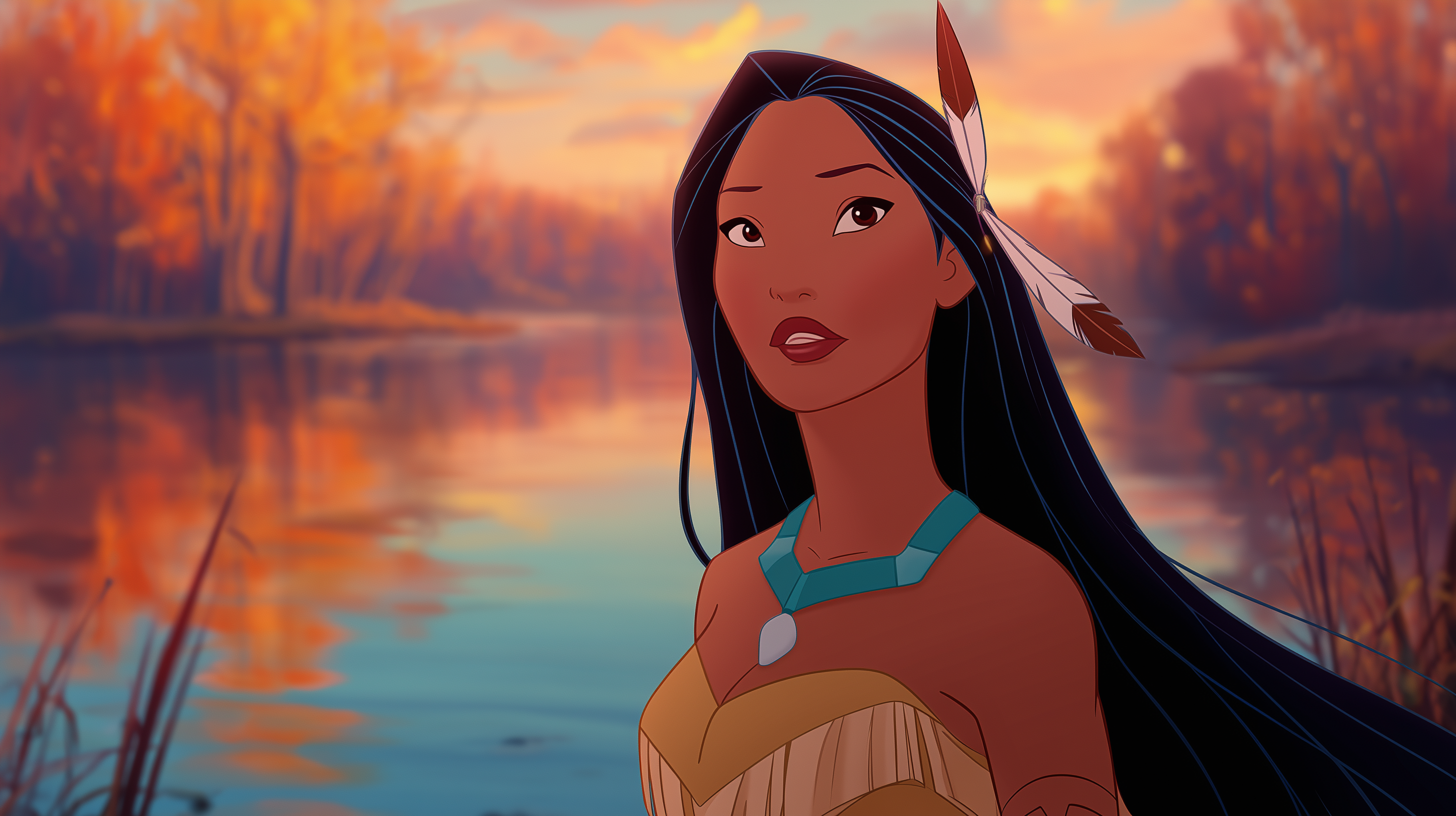 fond d'écran Pocahontas pc 4k téléchargement gratuit