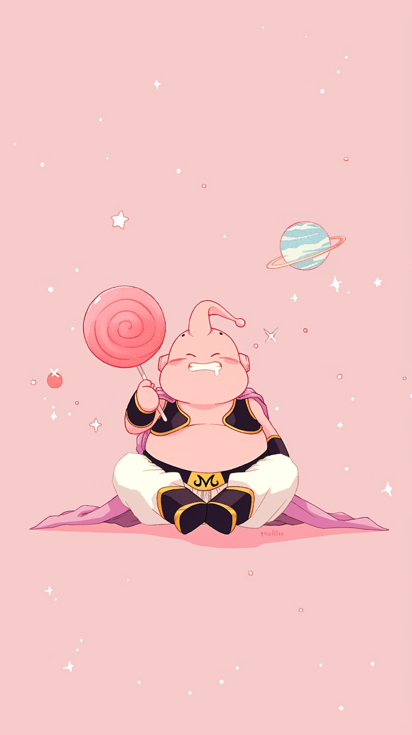 fond d'écran Majin Buu iphone original gratuit