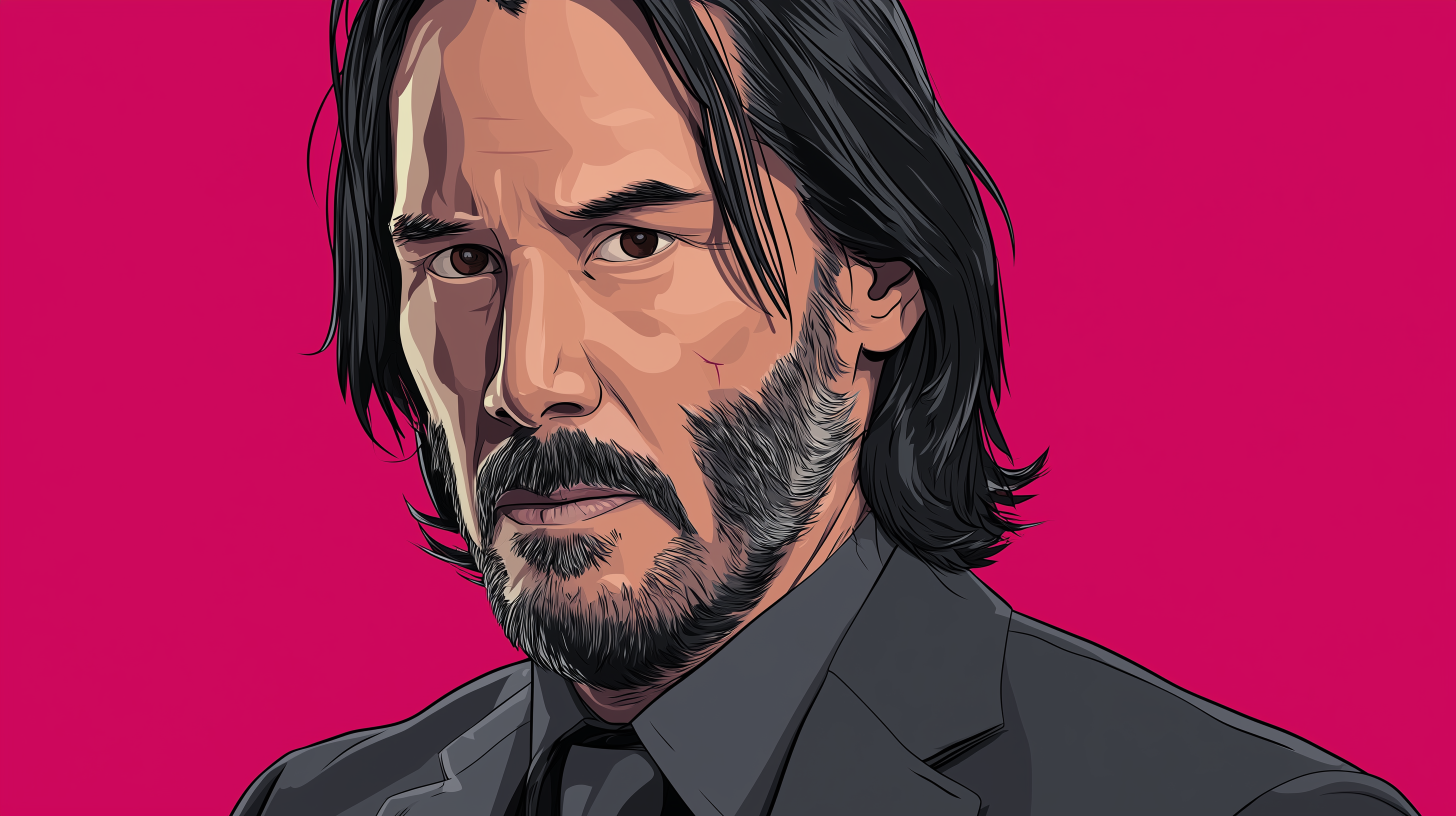fond d'écran John Wick 4k 2560x1440 téléchargement gratuit