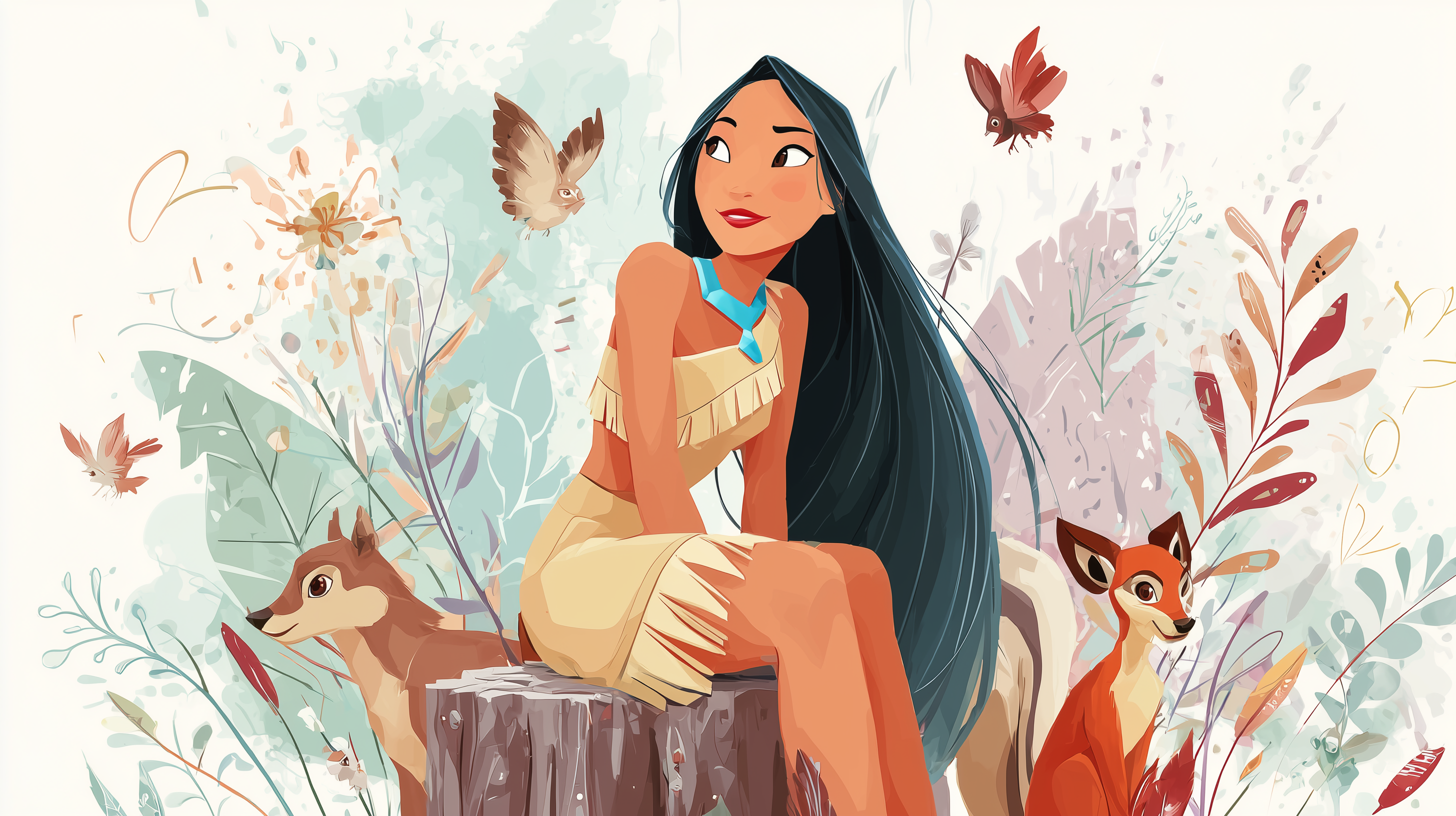 fond d'écran Pocahontas windows xp téléchargement gratuit