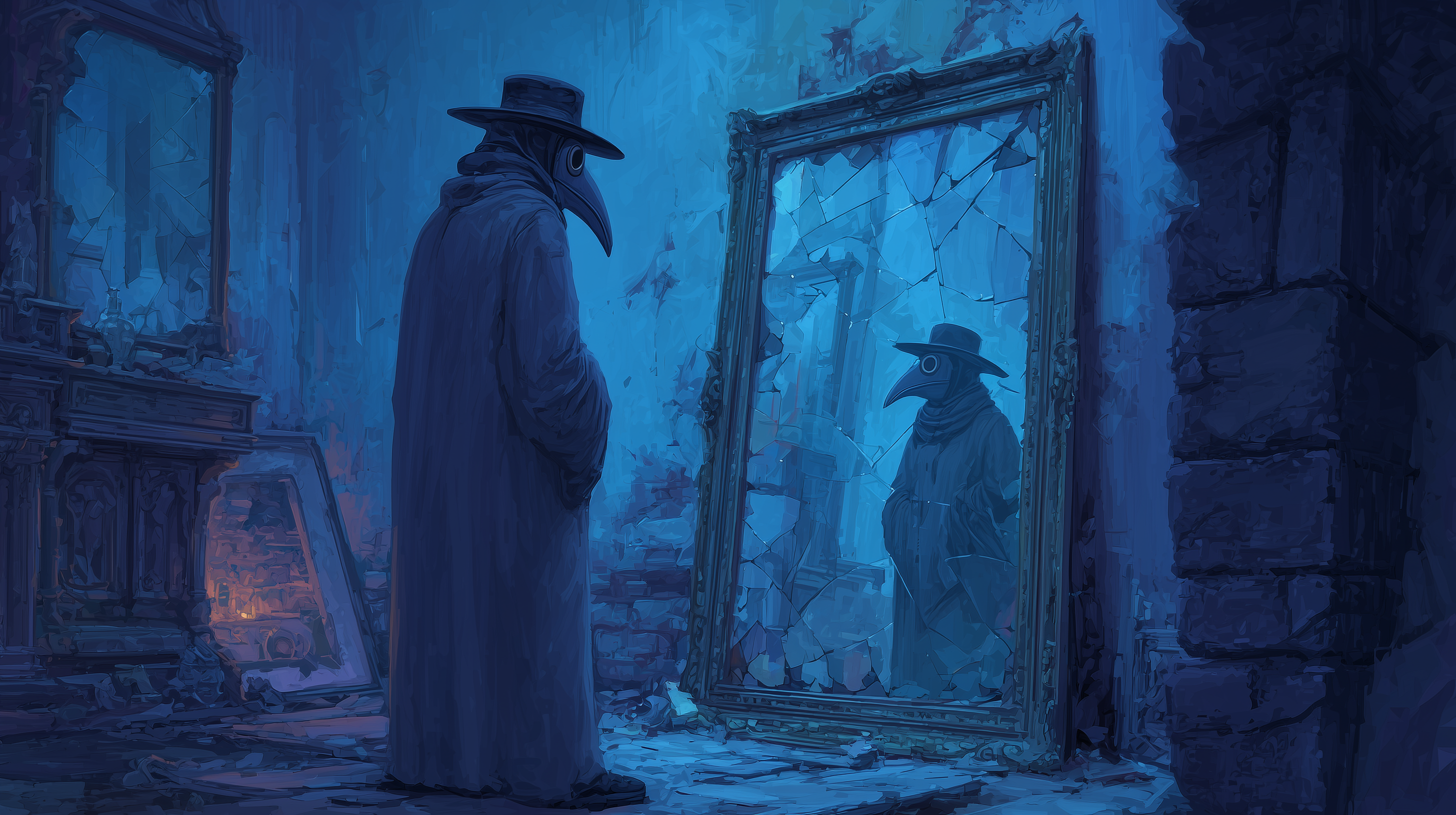 fond d'écran Plague doctor 2560x1440 téléchargement gratuit