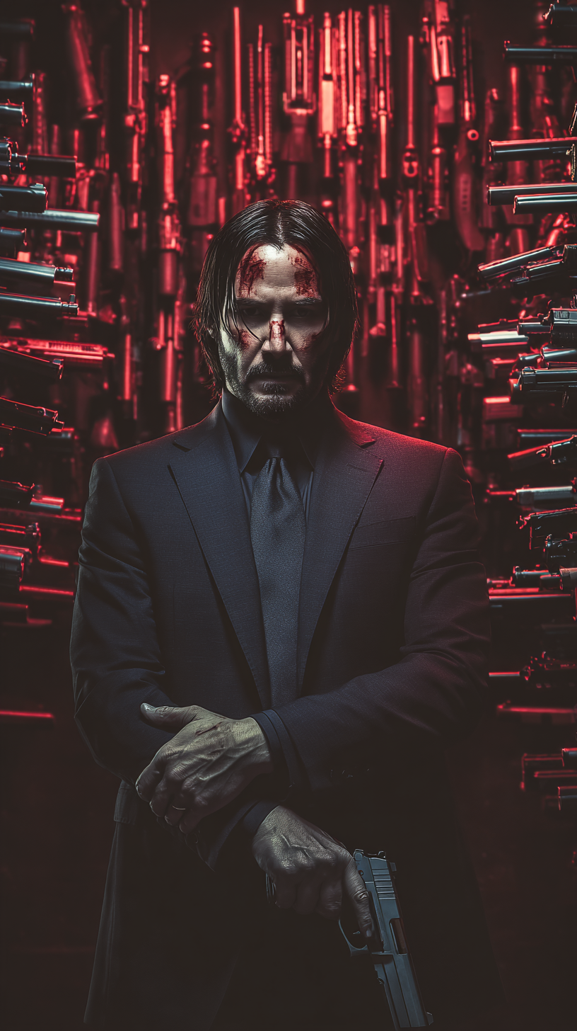 fond d'écran John Wick téléphone Asus gratuit