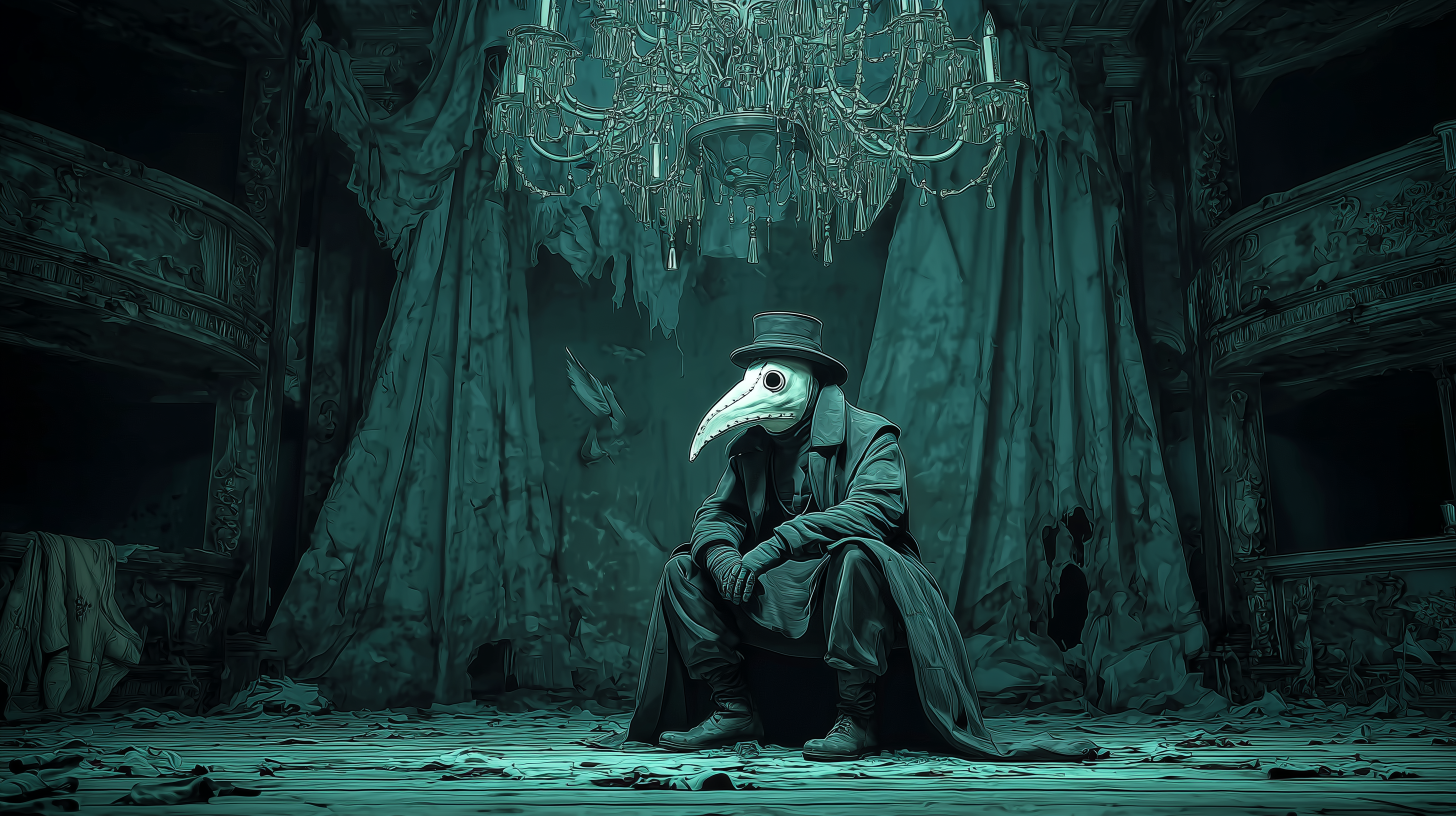fond d'écran Plague doctor windows 11 hd téléchargement gratuit