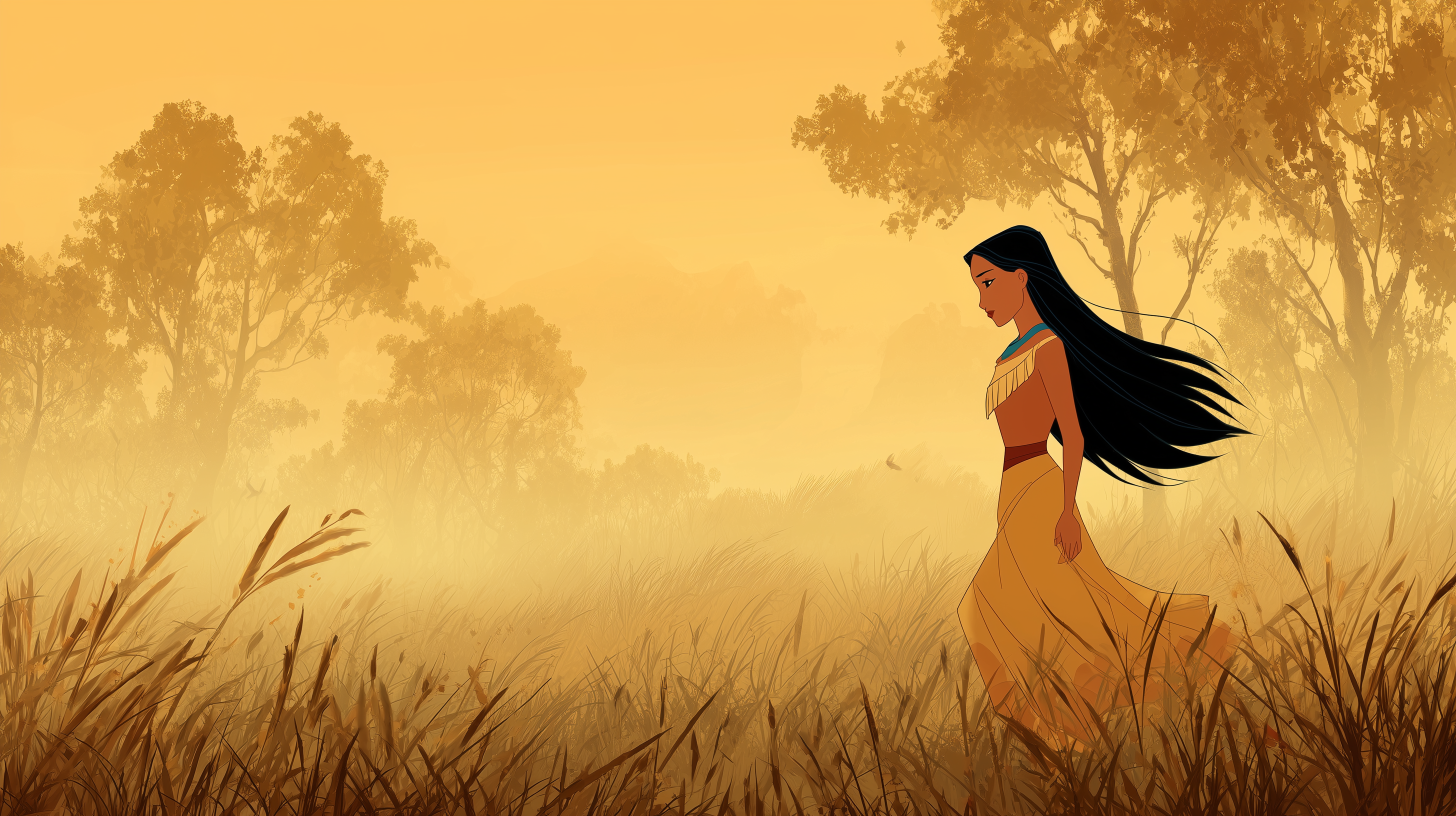 fond d'écran Pocahontas hp 4k téléchargement gratuit