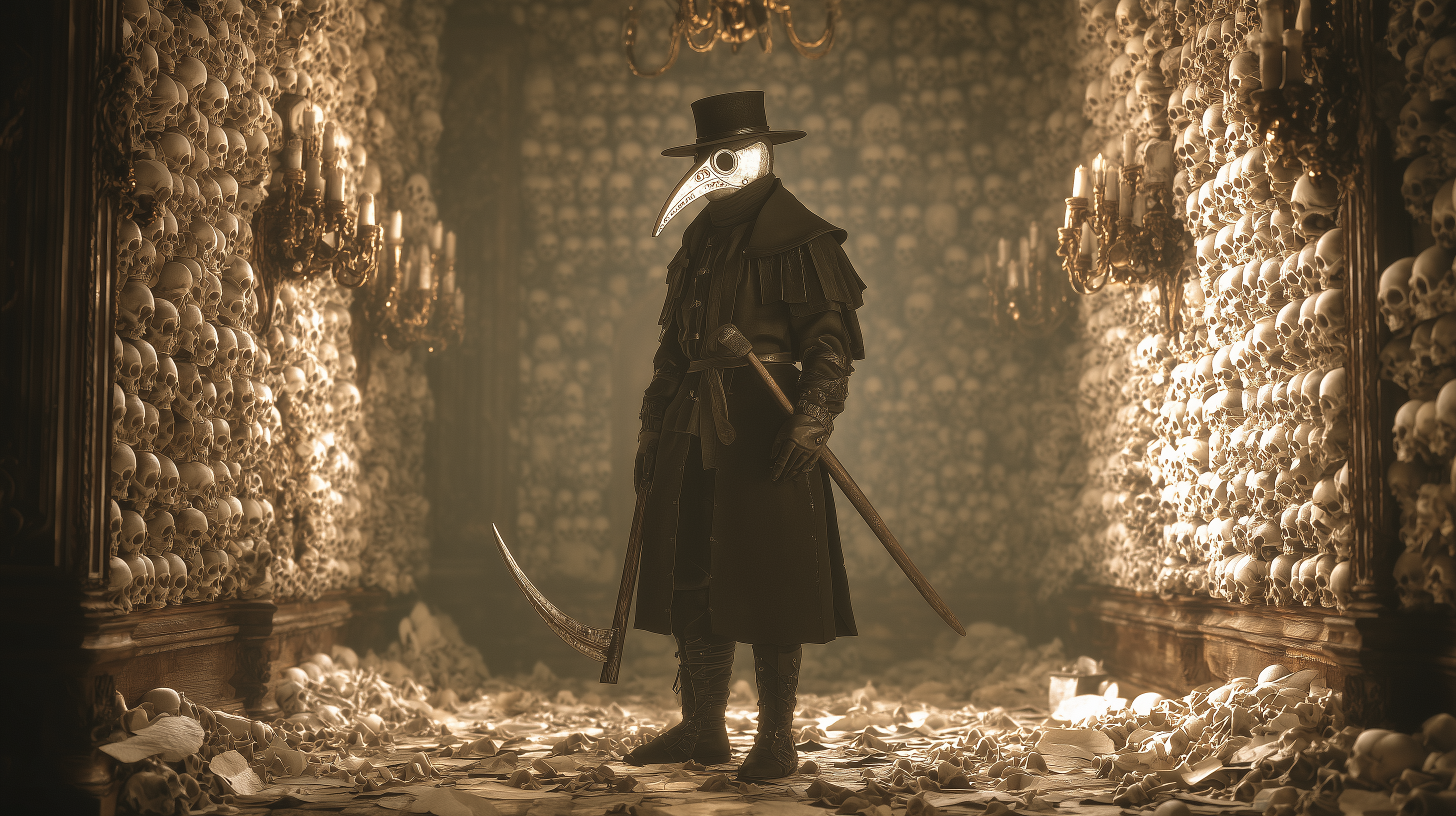 fond d'écran Plague doctor pc 5120x2880 téléchargement gratuit