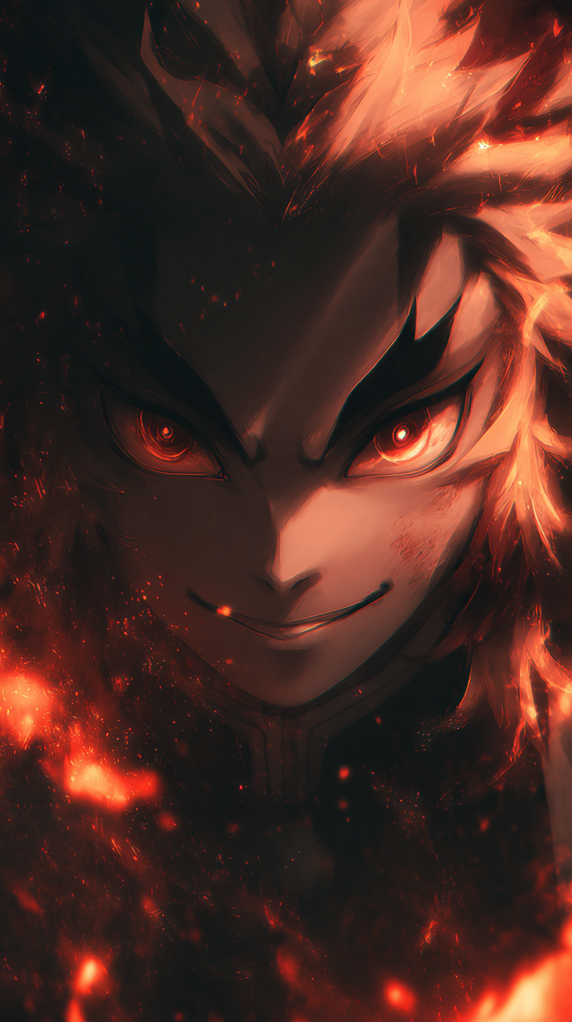 fond d'écran Rengoku Kyoujurou téléphone Realme gratuit