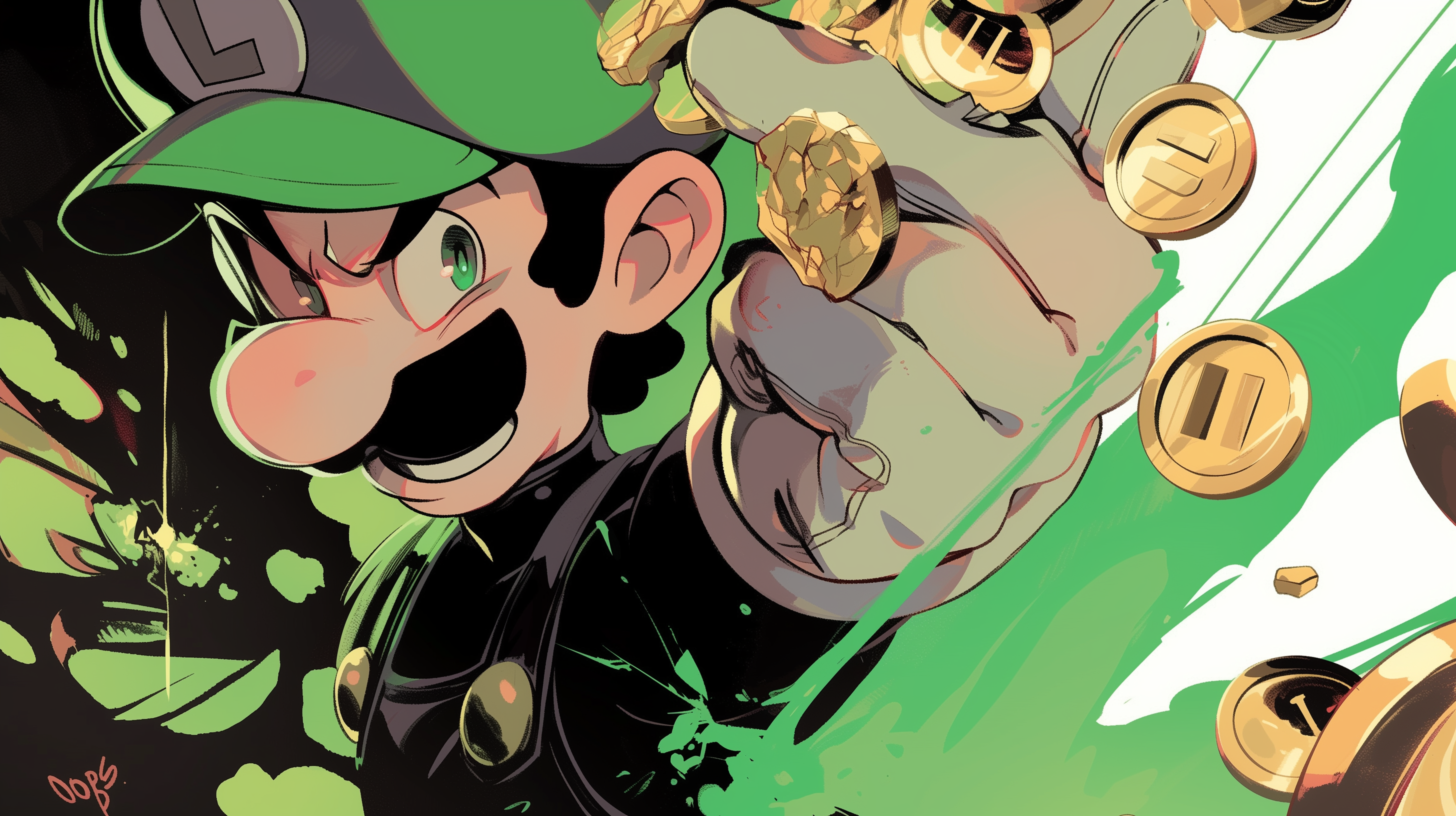 fond d'écran Luigi pc 1920x1080 4k téléchargement gratuit