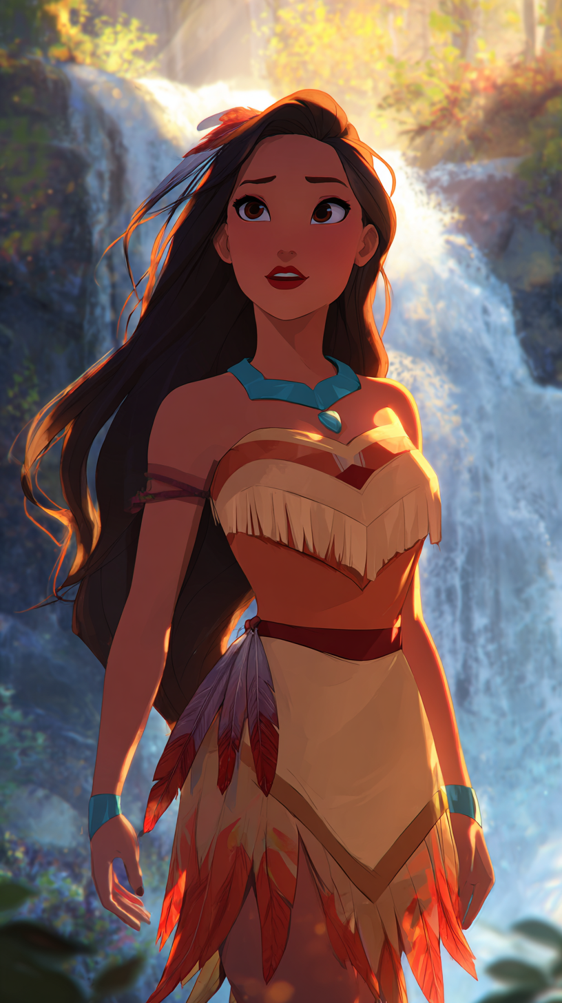 fond d'écran Pocahontas téléphone Realme télécharger gratuit