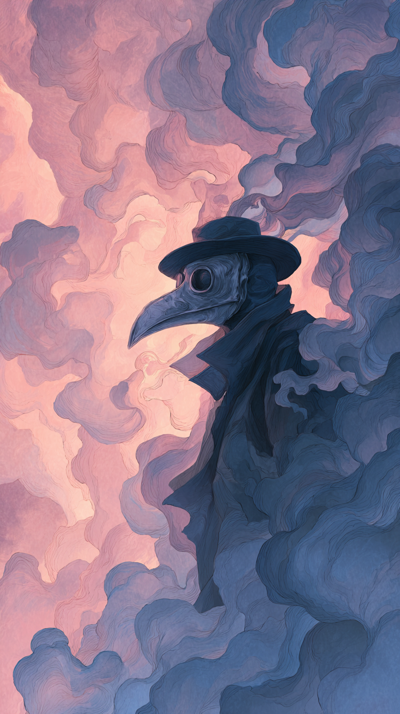 fond d'écran Plague doctor iphone 14 pro max gratuit