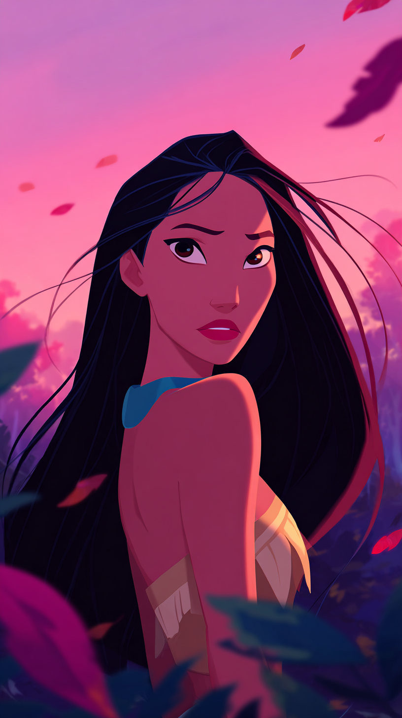 fond d'écran Pocahontas 4k iphone gratuit