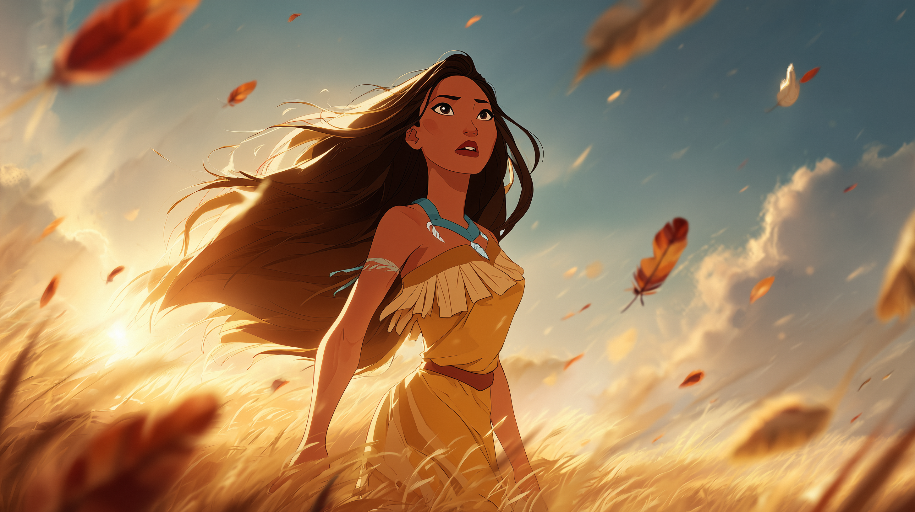 fond d'écran Pocahontas pc hd 1920x1080 téléchargement gratuit