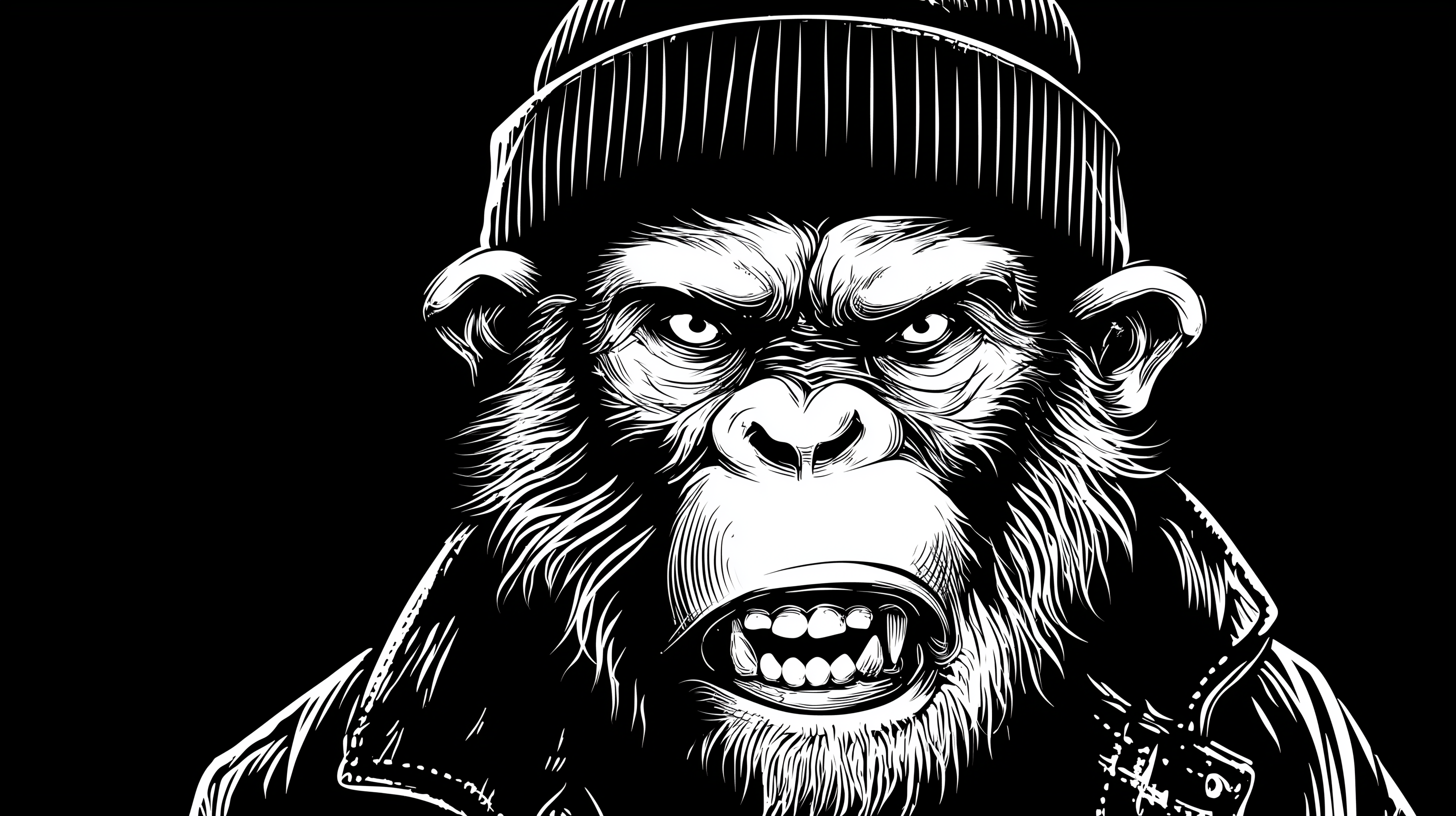 fond d'écran Singe windows 11 1920x1080 téléchargement gratuit