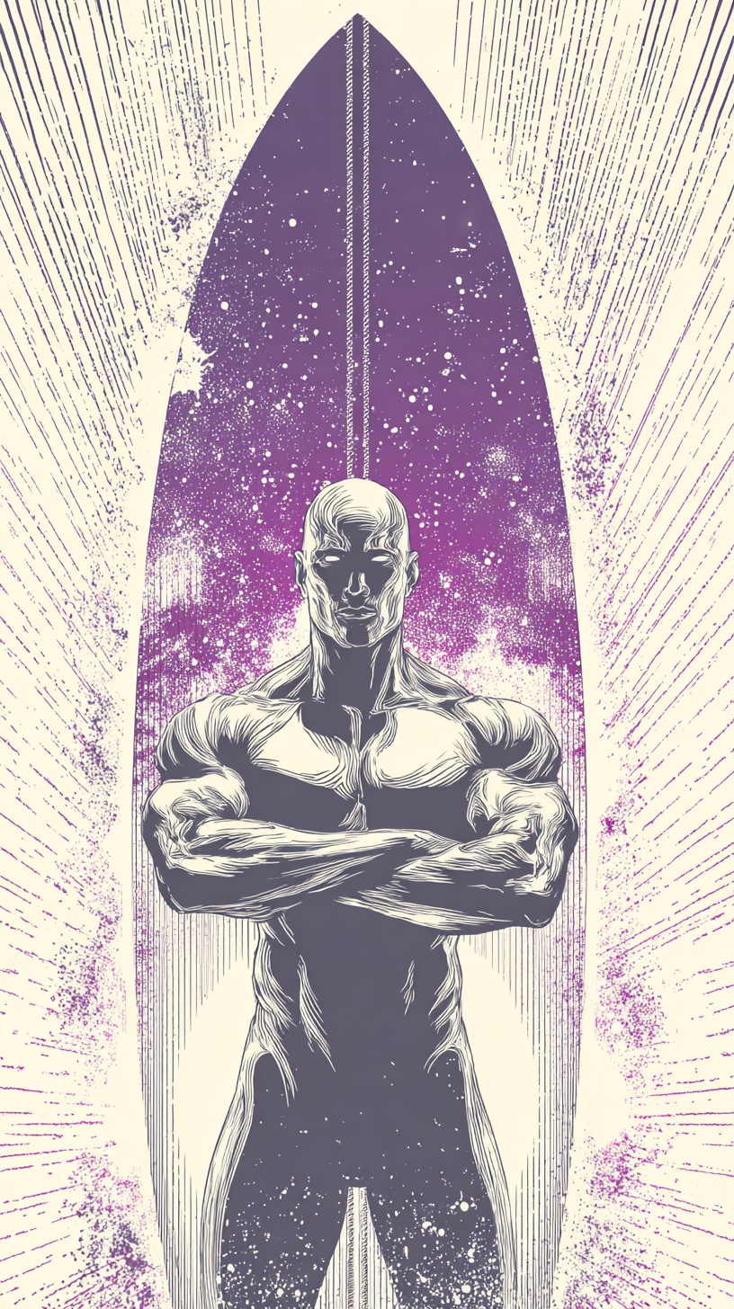photo fond d'écran Silver Surfer iphone gratuit