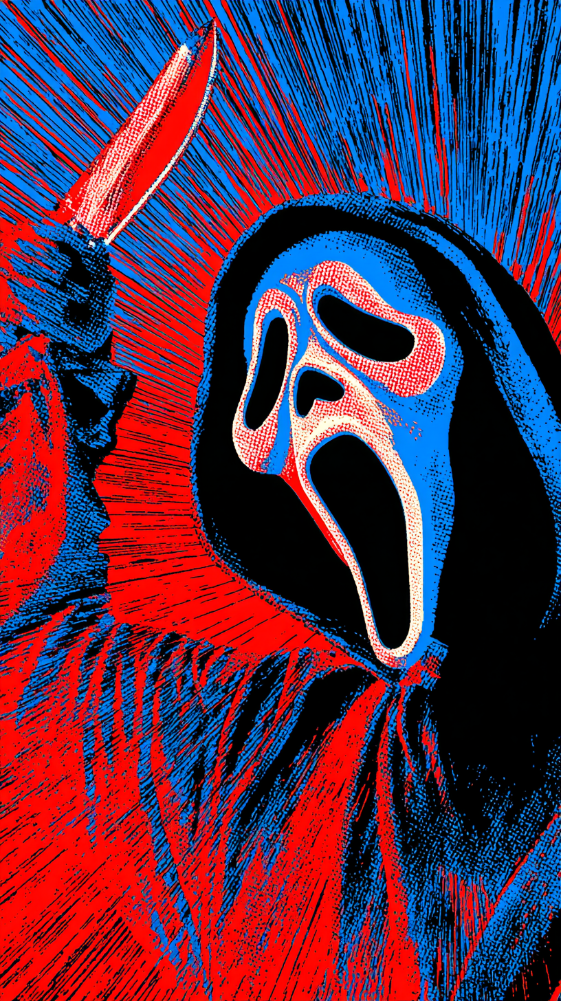 fond d'écran Ghostface iphone 15 4k télécharger gratuit