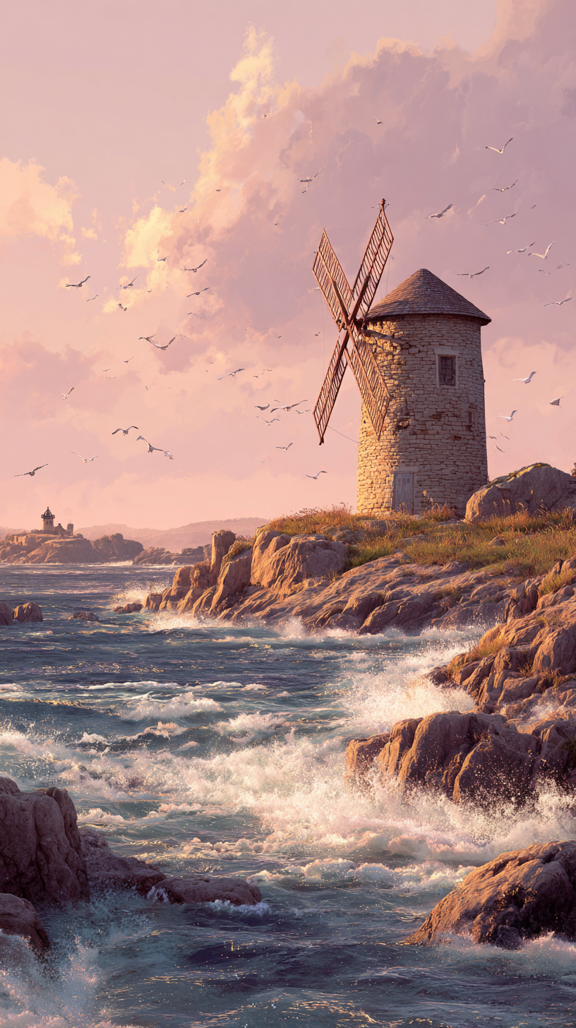 fond d'écran Moulin à vent iphone gratuit télécharger gratuit