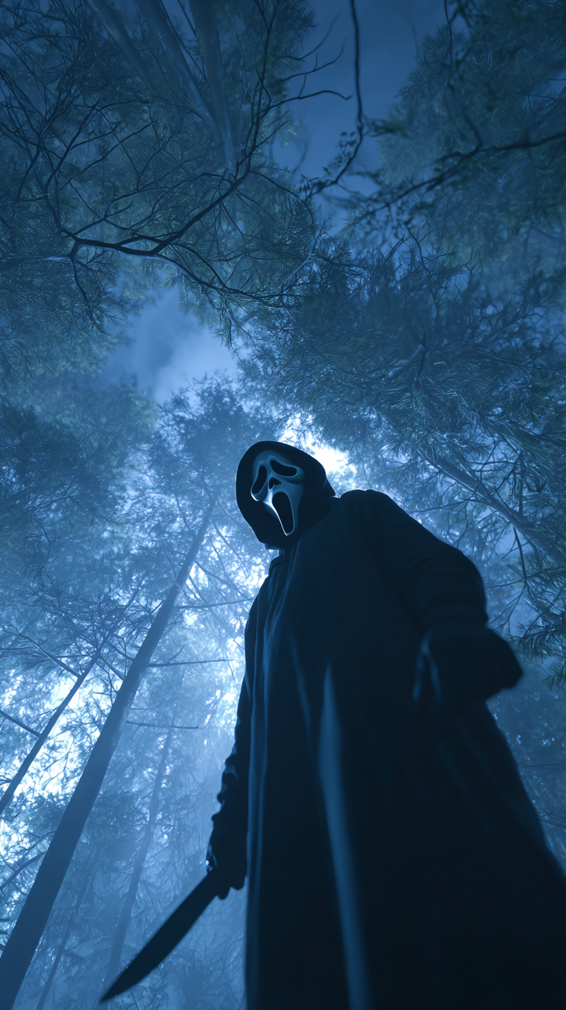 fond d'écran Ghostface iphone xr télécharger gratuit