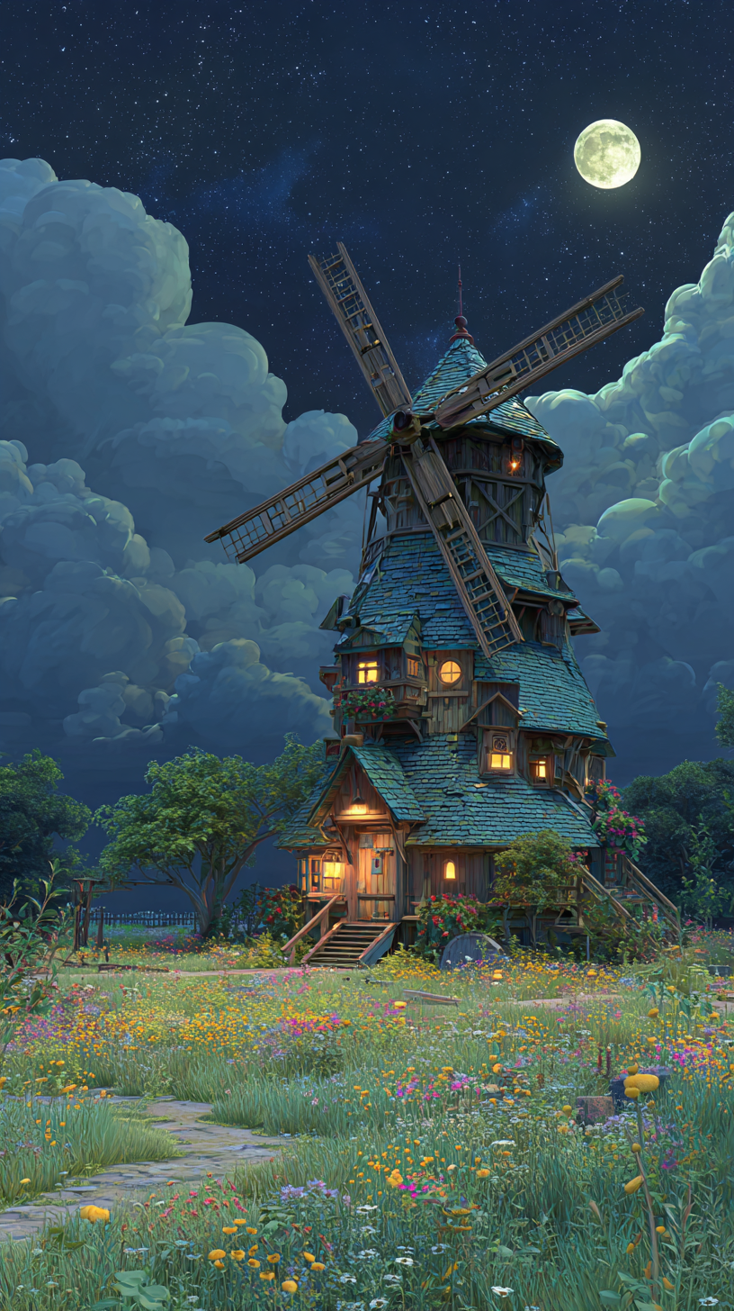fond d'écran Moulin à vent iphone 7 télécharger gratuit