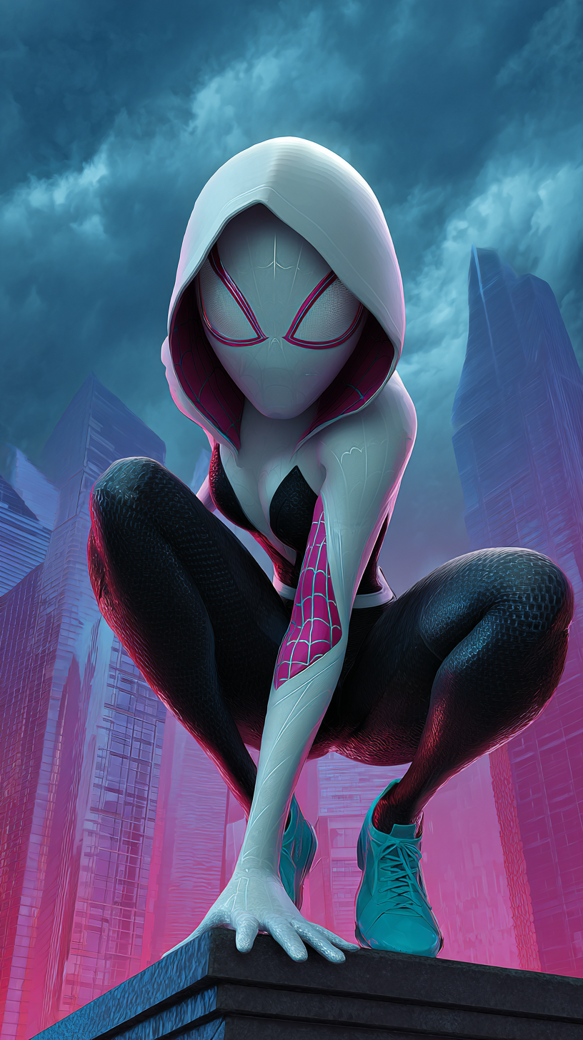 iphone fond d'écran Gwen Stacy kawaii gratuit