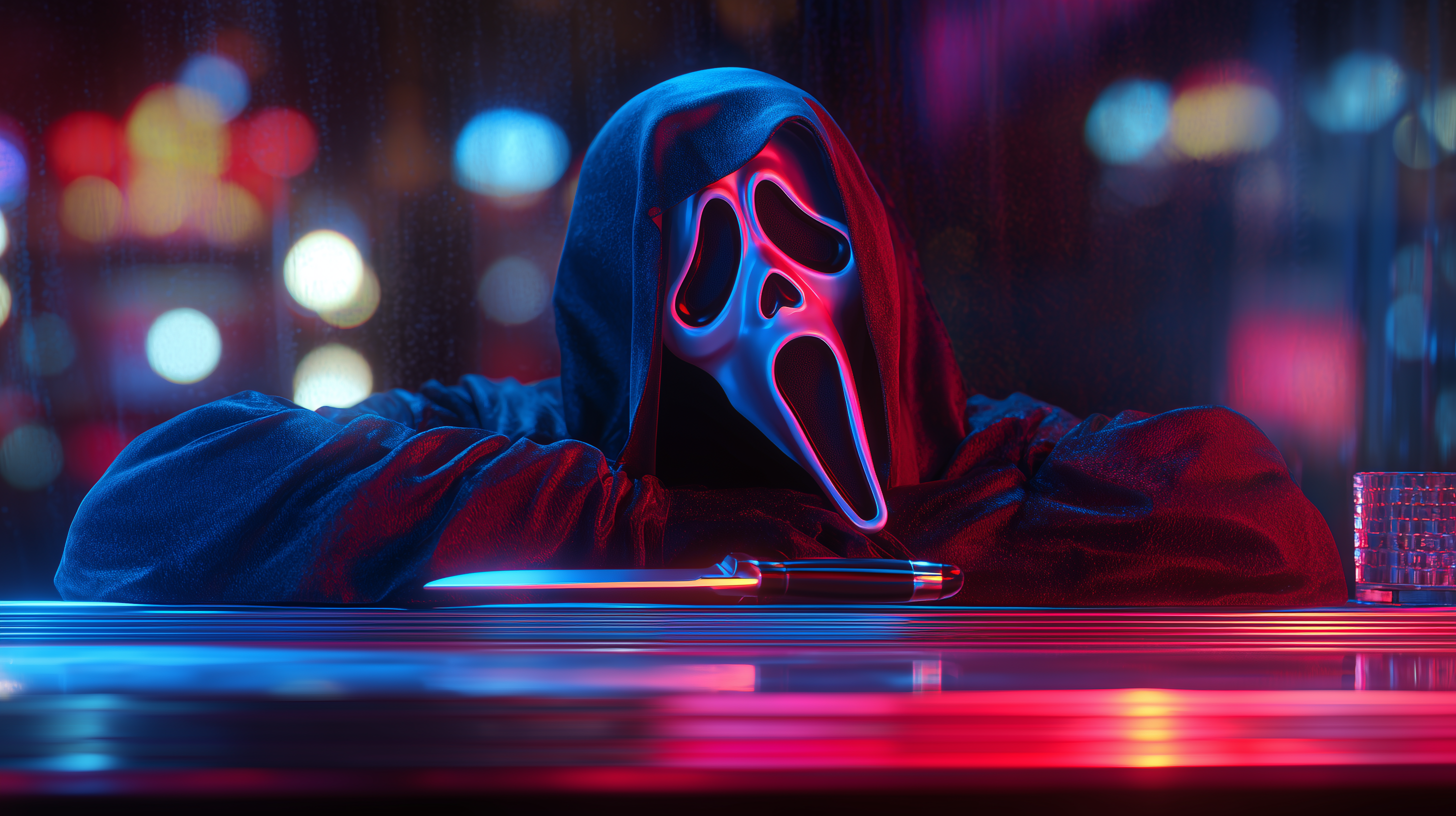 fond d'écran Ghostface 2560x1080 téléchargement gratuit