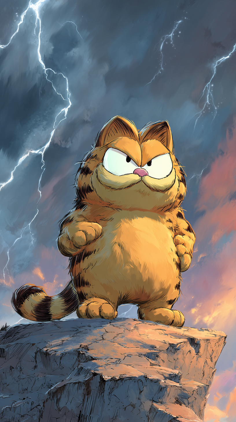 xiaomi fond d'écran Garfield gratuit
