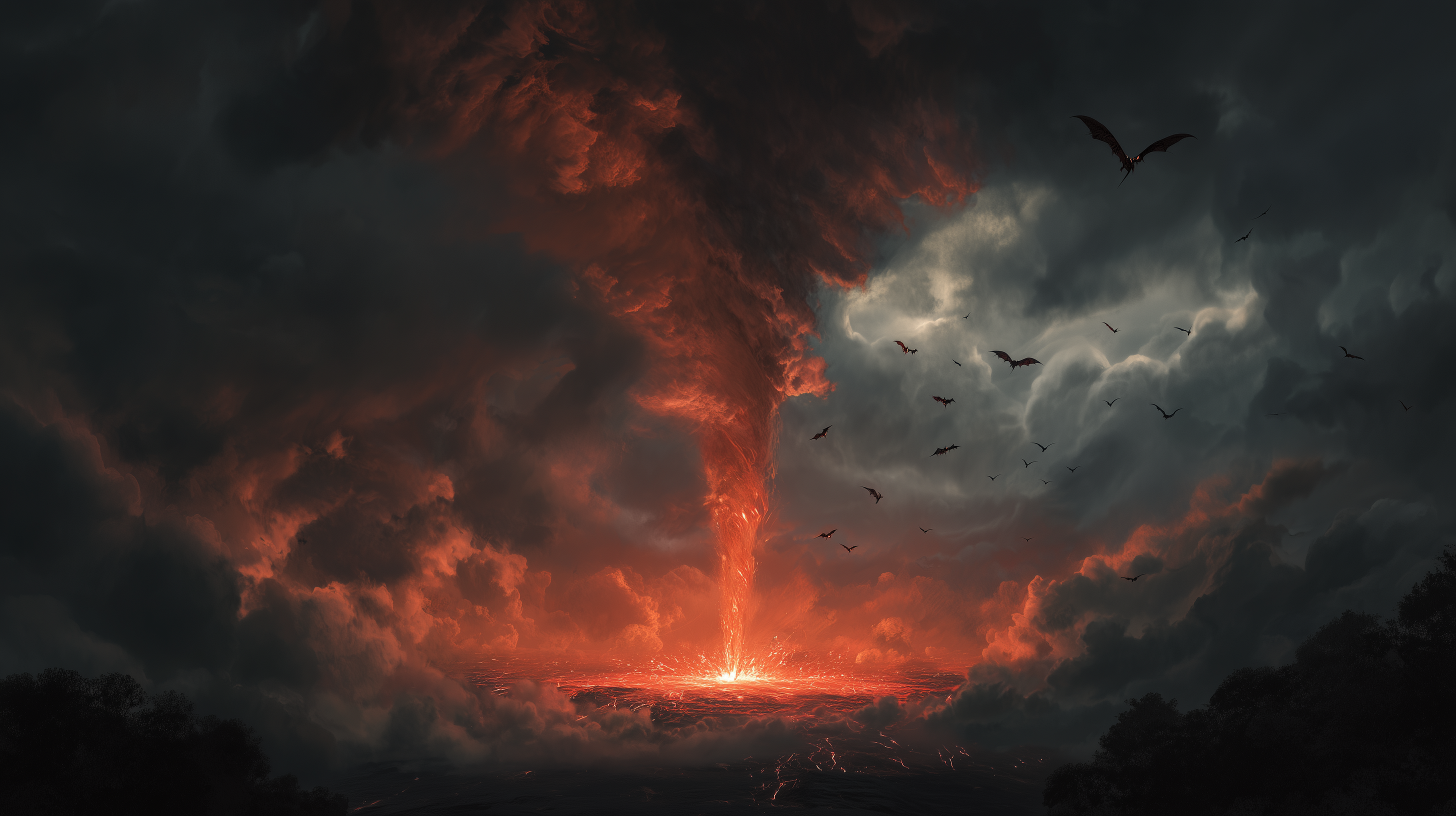 fond d'écran Tornade pc 3440x1440 téléchargement gratuit