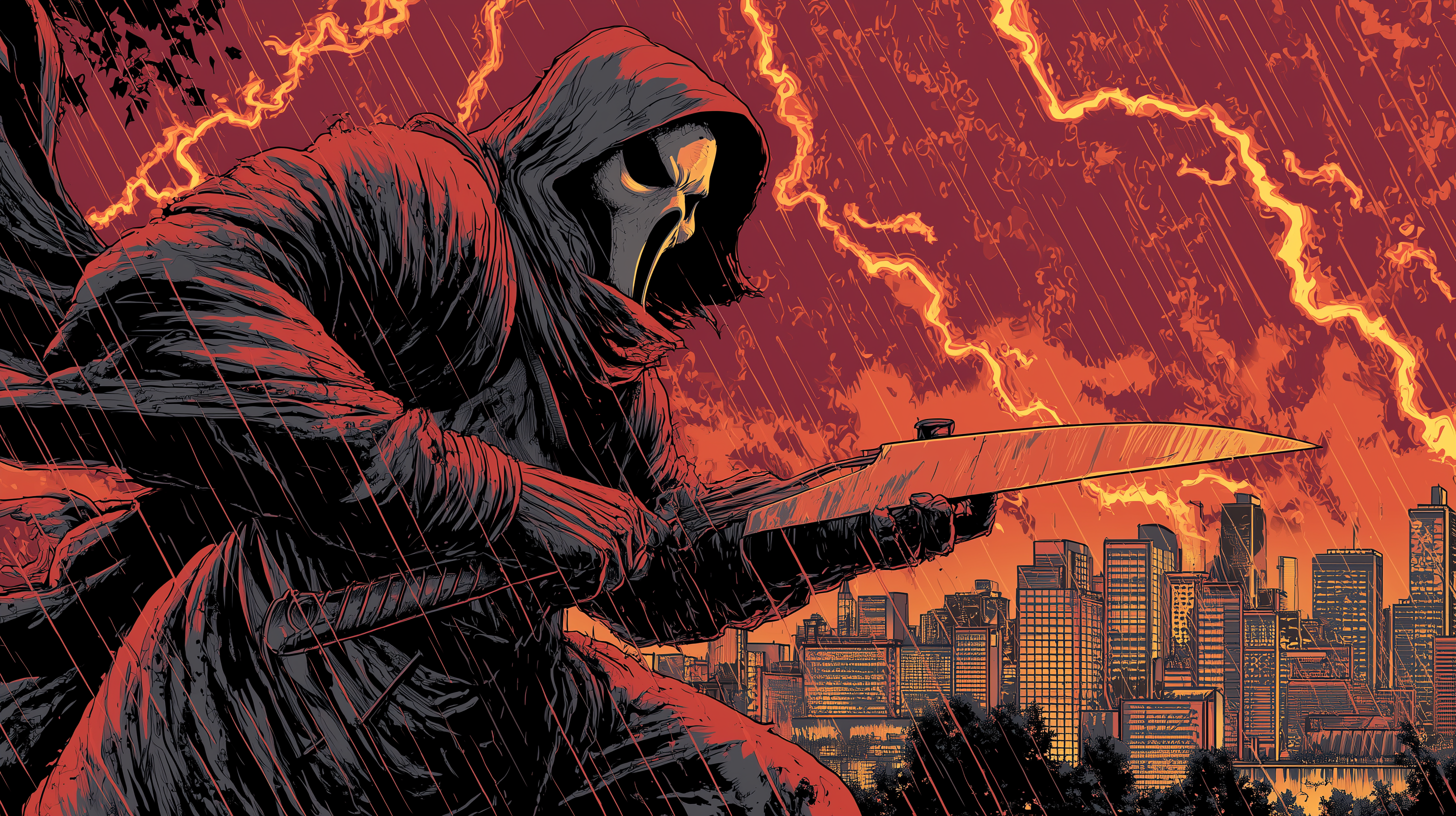 fond d'écran Ghostface full hd 1920x1080 téléchargement gratuit