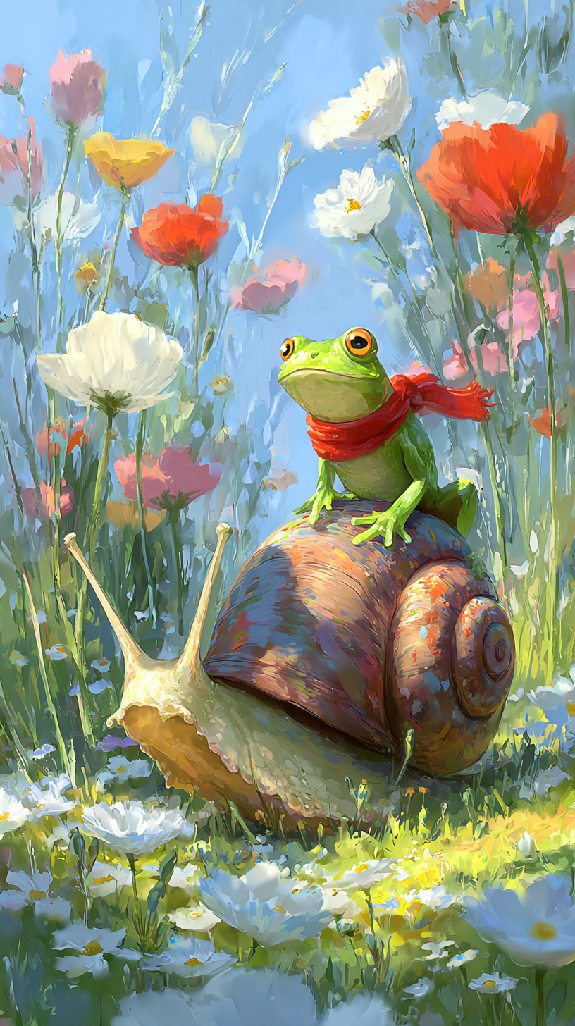 iphone fond d'écran Grenouille kawaii télécharger gratuit