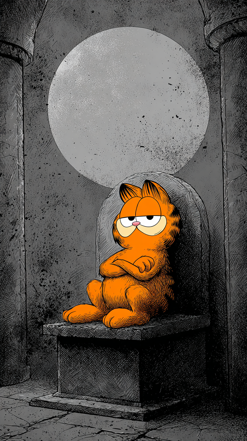fond d'écran Garfield iphone 4k télécharger gratuit