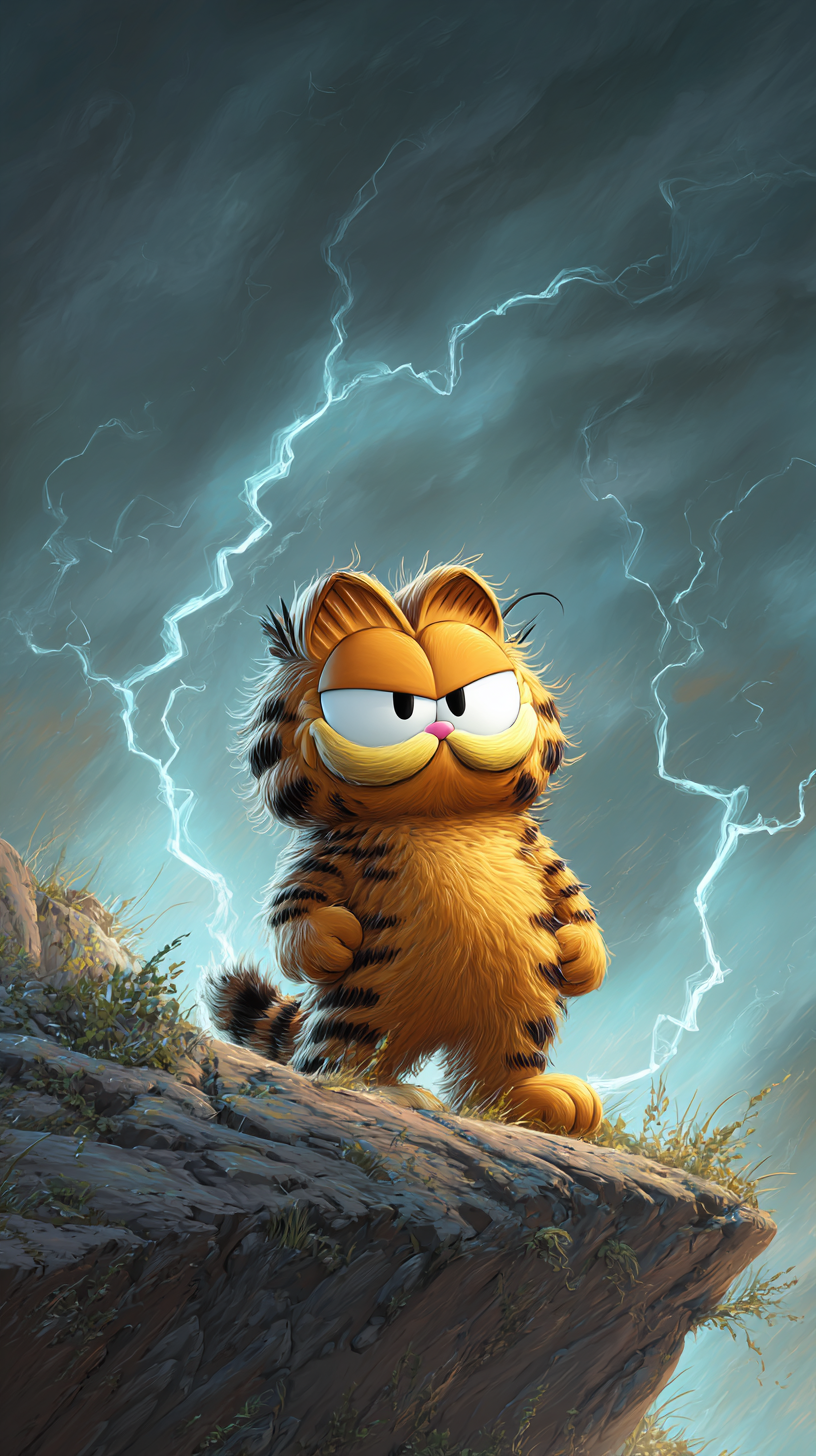 fond d'écran Garfield téléphone Nokia télécharger gratuit