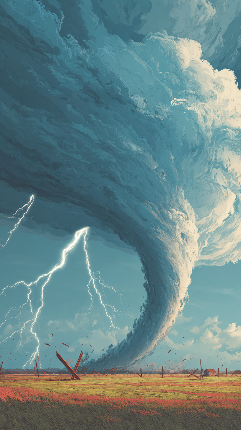 fond d'écran Tornade téléphone OnePlus gratuit
