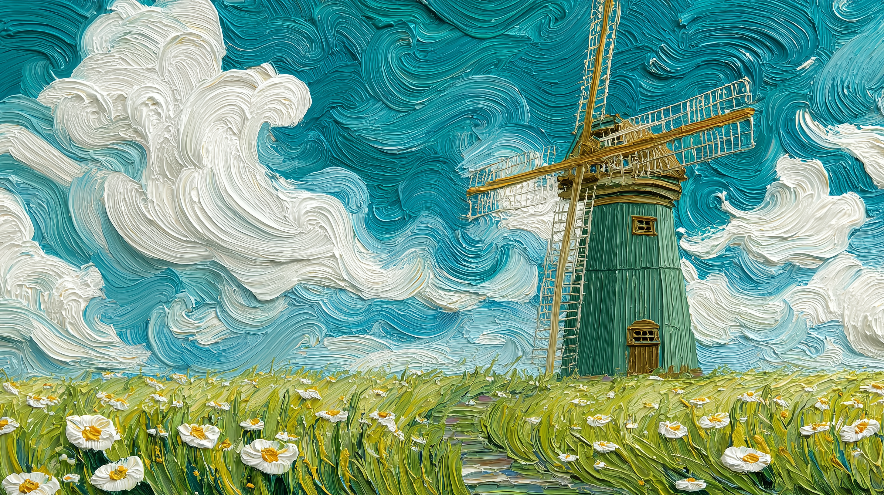 fond d'écran Moulin à vent hd 1920x1080 téléchargement gratuit