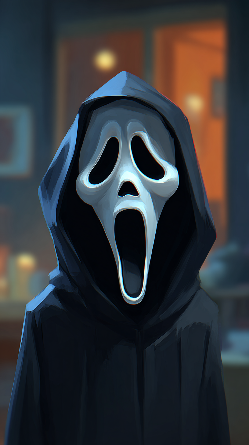fond d'écran Ghostface iphone 8 télécharger gratuit