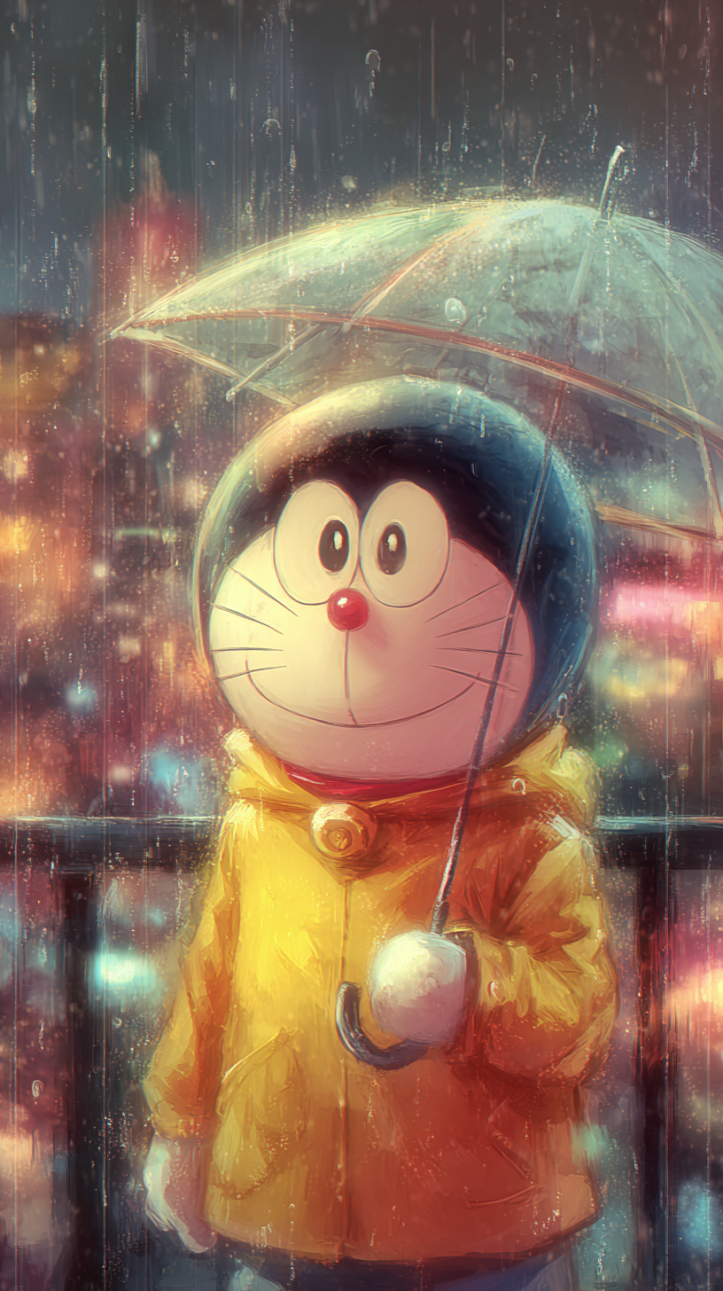 fond d'écran Doraemon iphone 12 télécharger gratuit