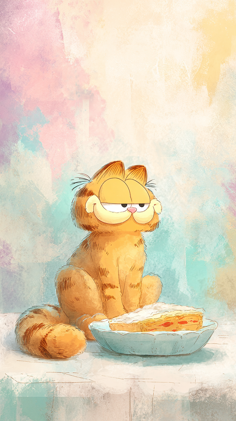 fond d'écran Garfield téléphone Asus gratuit
