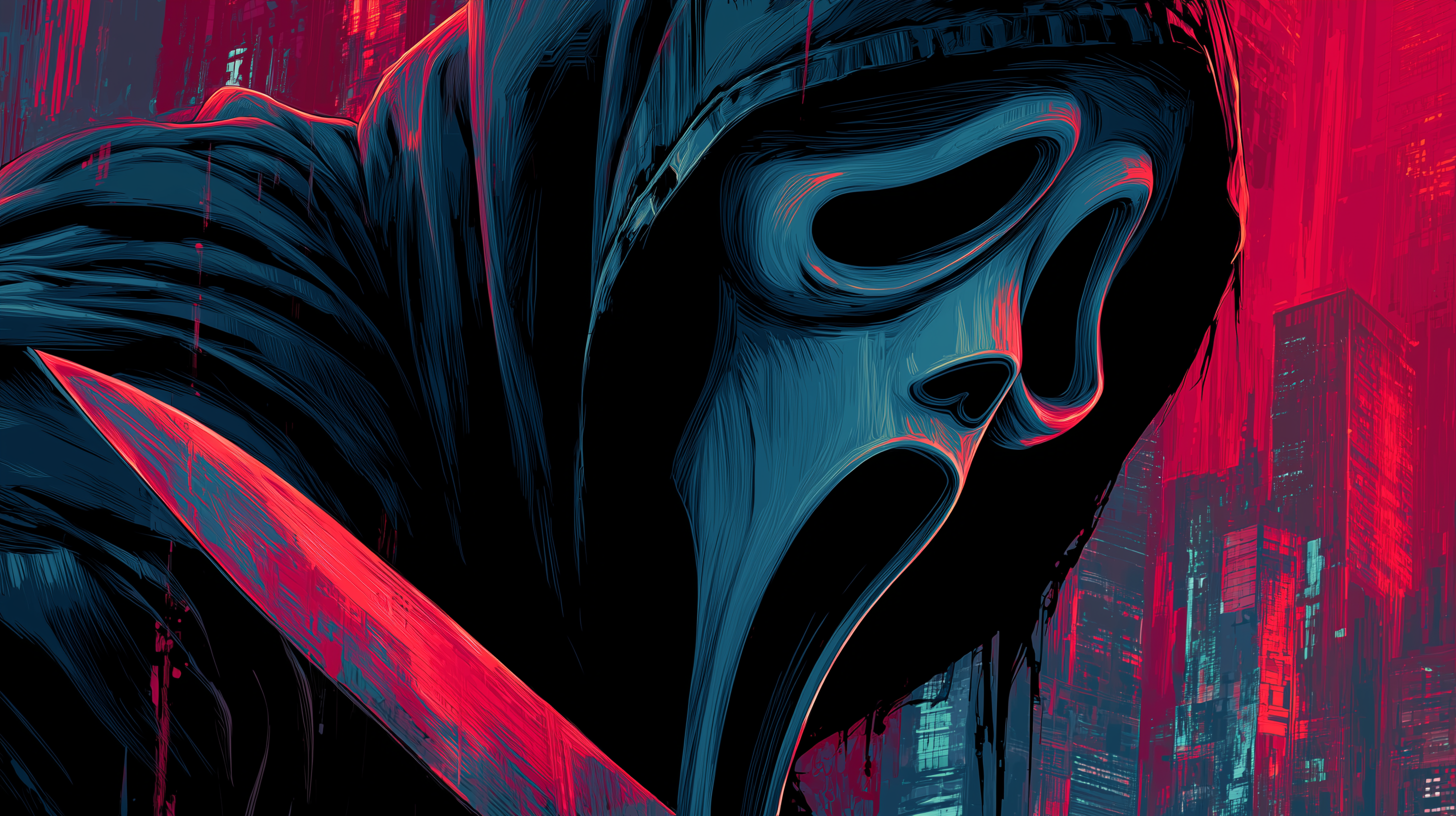 fond d'écran Ghostface windows 11 téléchargement gratuit