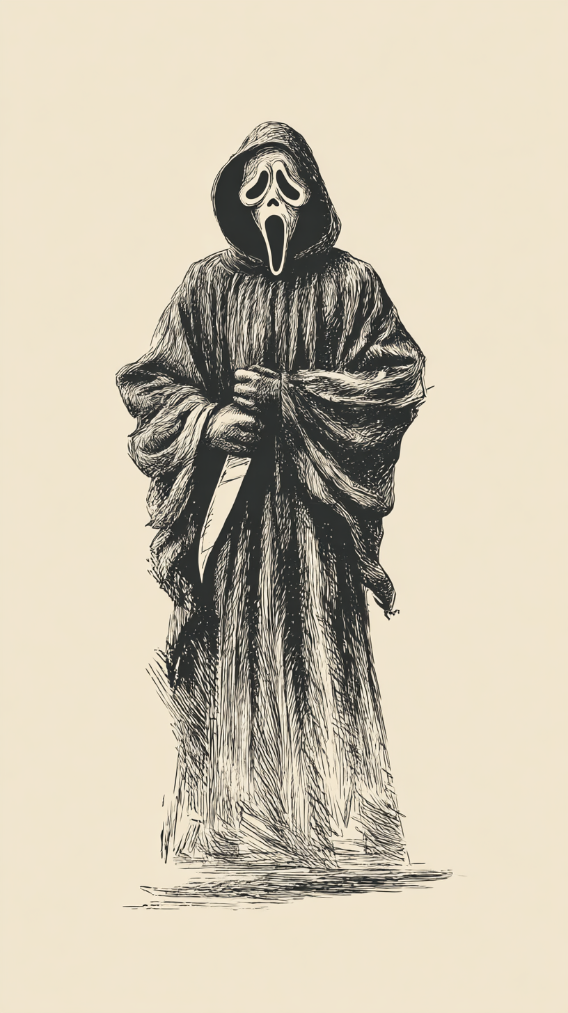 fond d'écran Ghostface téléphone OnePlus gratuit