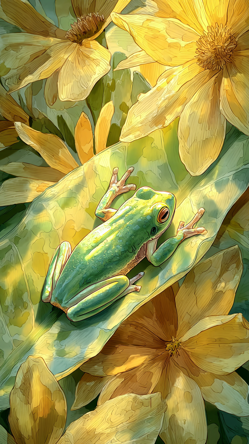 fond d'écran Grenouille téléphone 4k gratuit