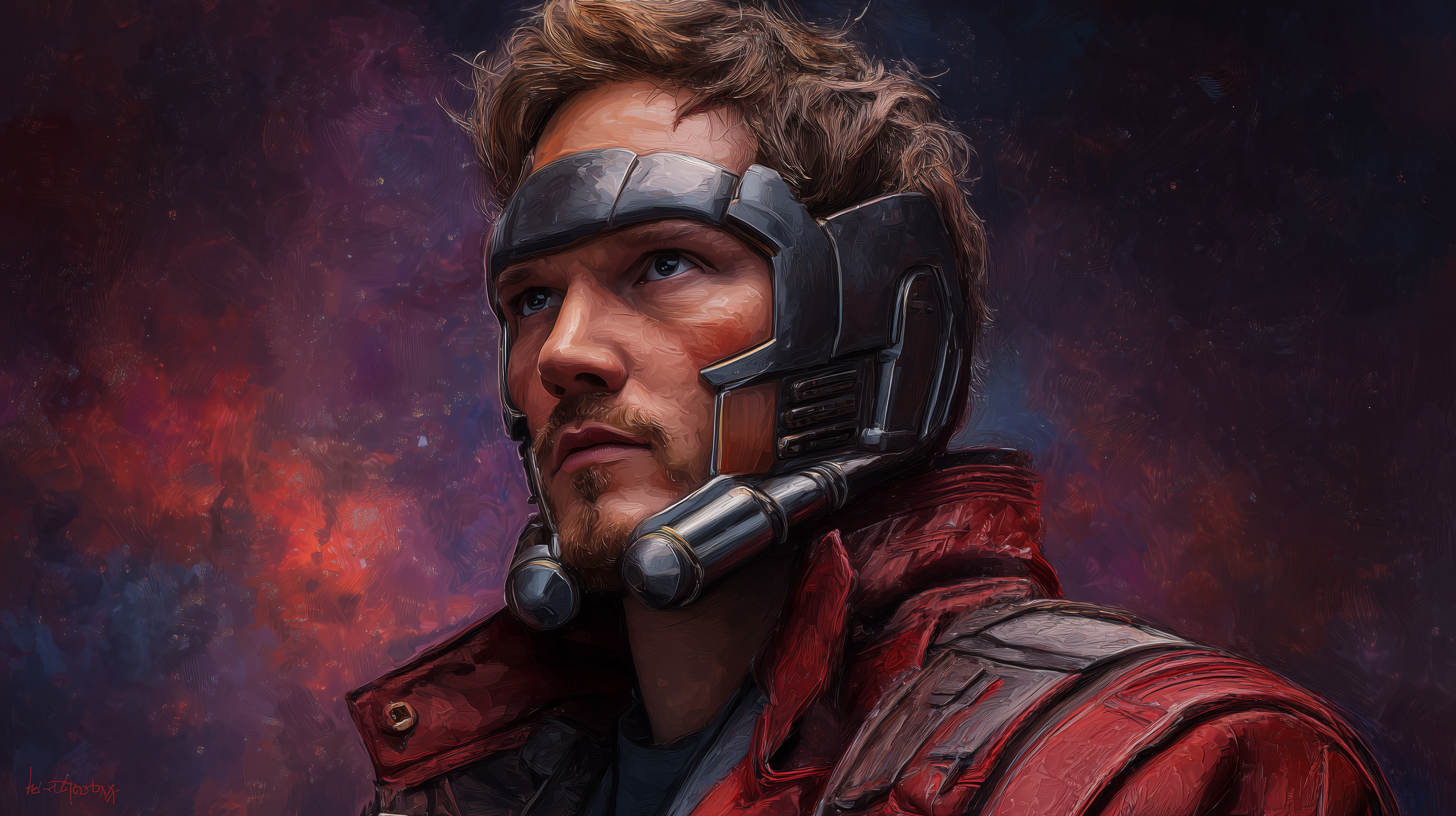 fond d'écran Star Lord ultrawide 3440x1440 téléchargement gratuit