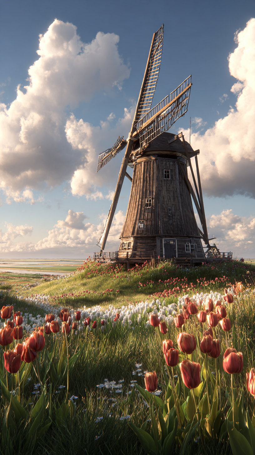 fond d'écran Moulin à vent iphone gratuit télécharger gratuit
