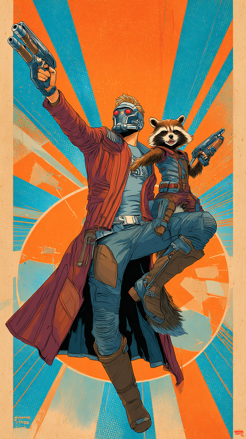 fond d'écran Star Lord iphone 15 4k télécharger gratuit