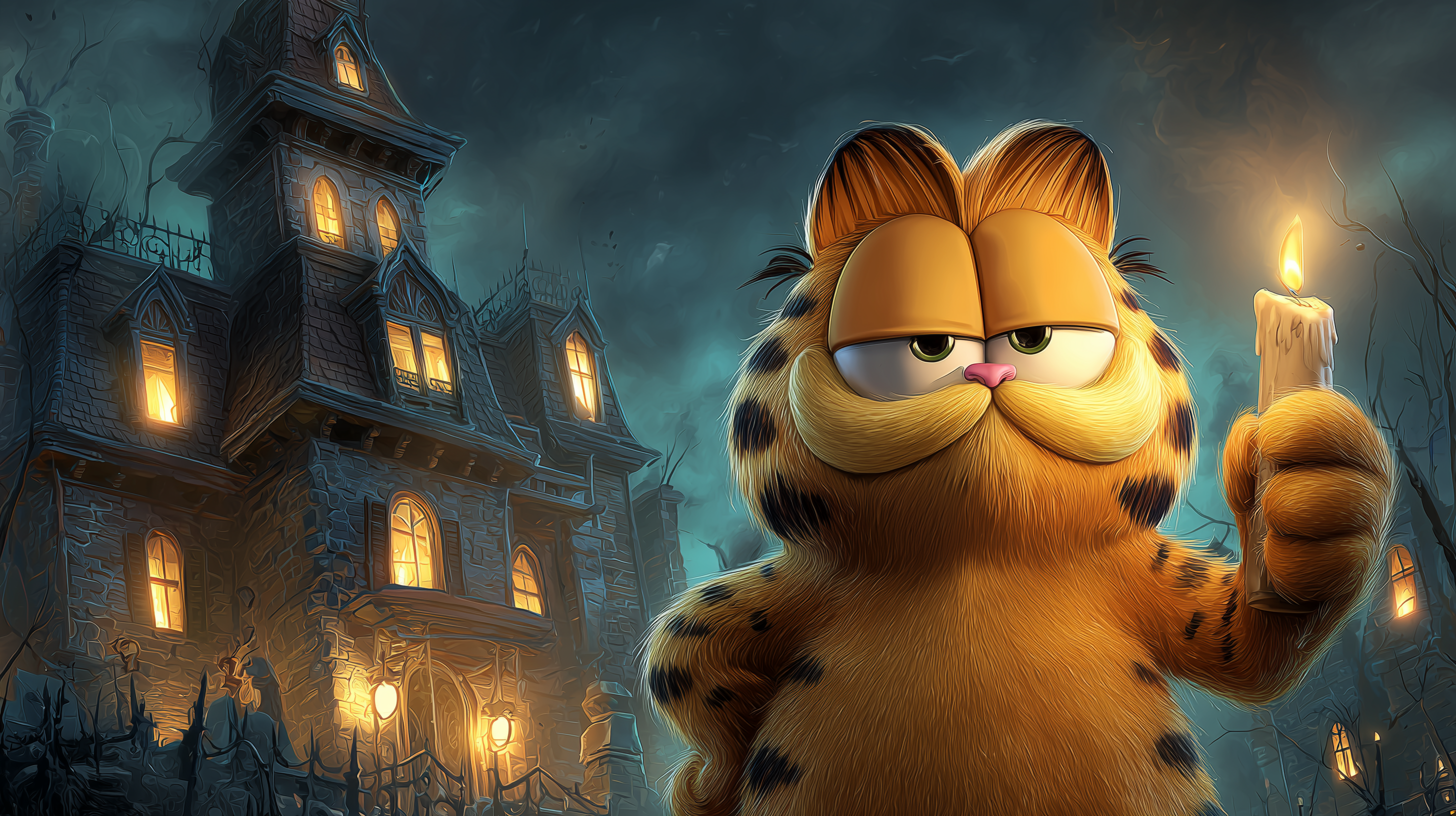 fond d'écran Garfield pc 4k 1920x1080 téléchargement gratuit