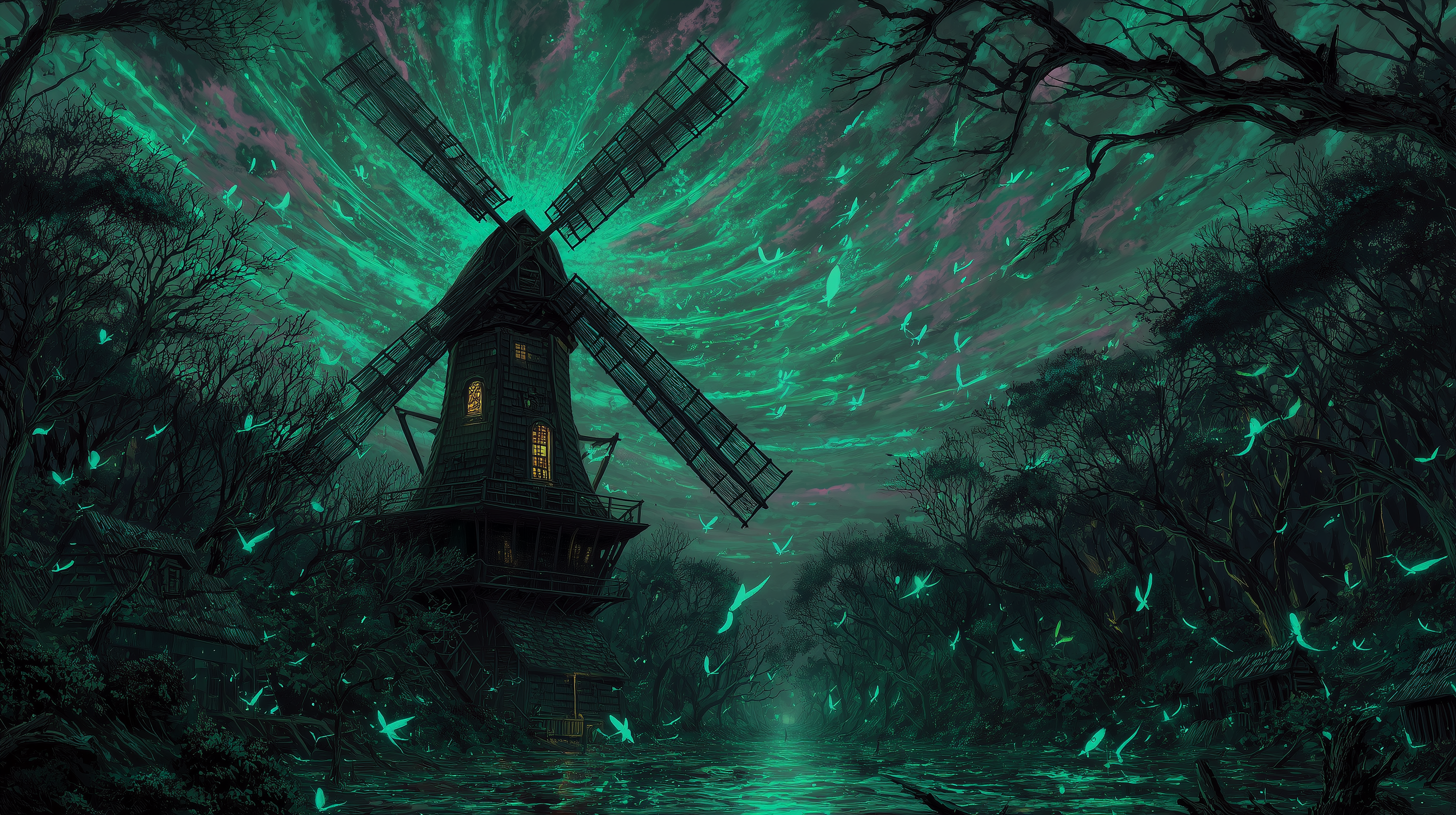 fond d'écran Moulin à vent 16:9 hd téléchargement gratuit